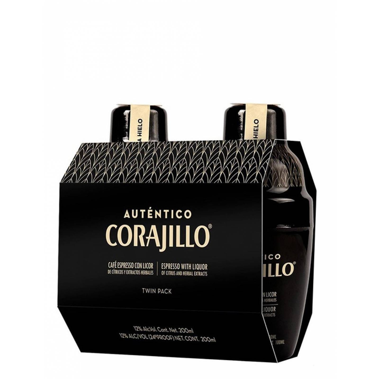 Pack de 6 Licor Auténtico Corajillo Duopack 200 ml 