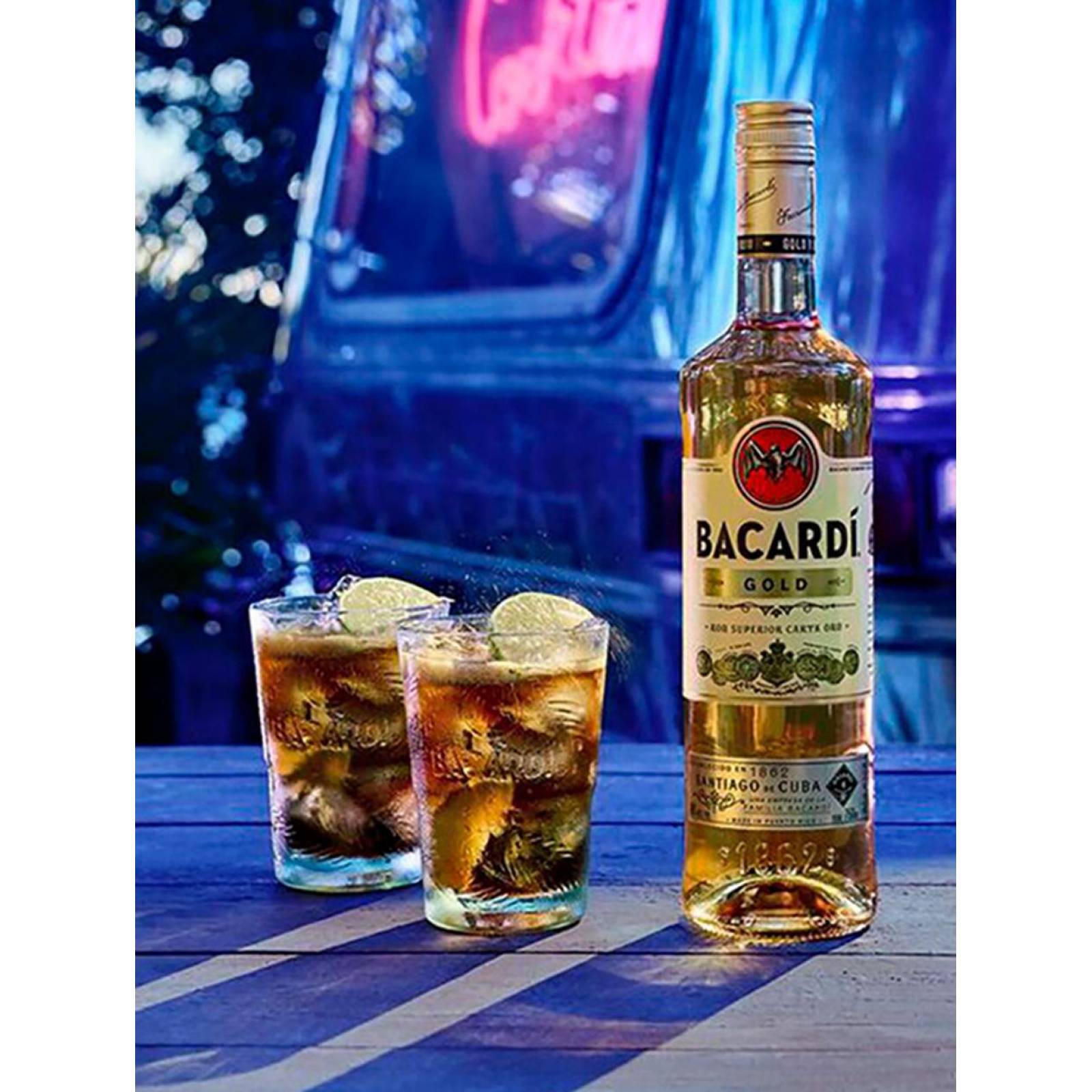 Pack de 2 Ron Bacardi Carta Oro 200 ml 