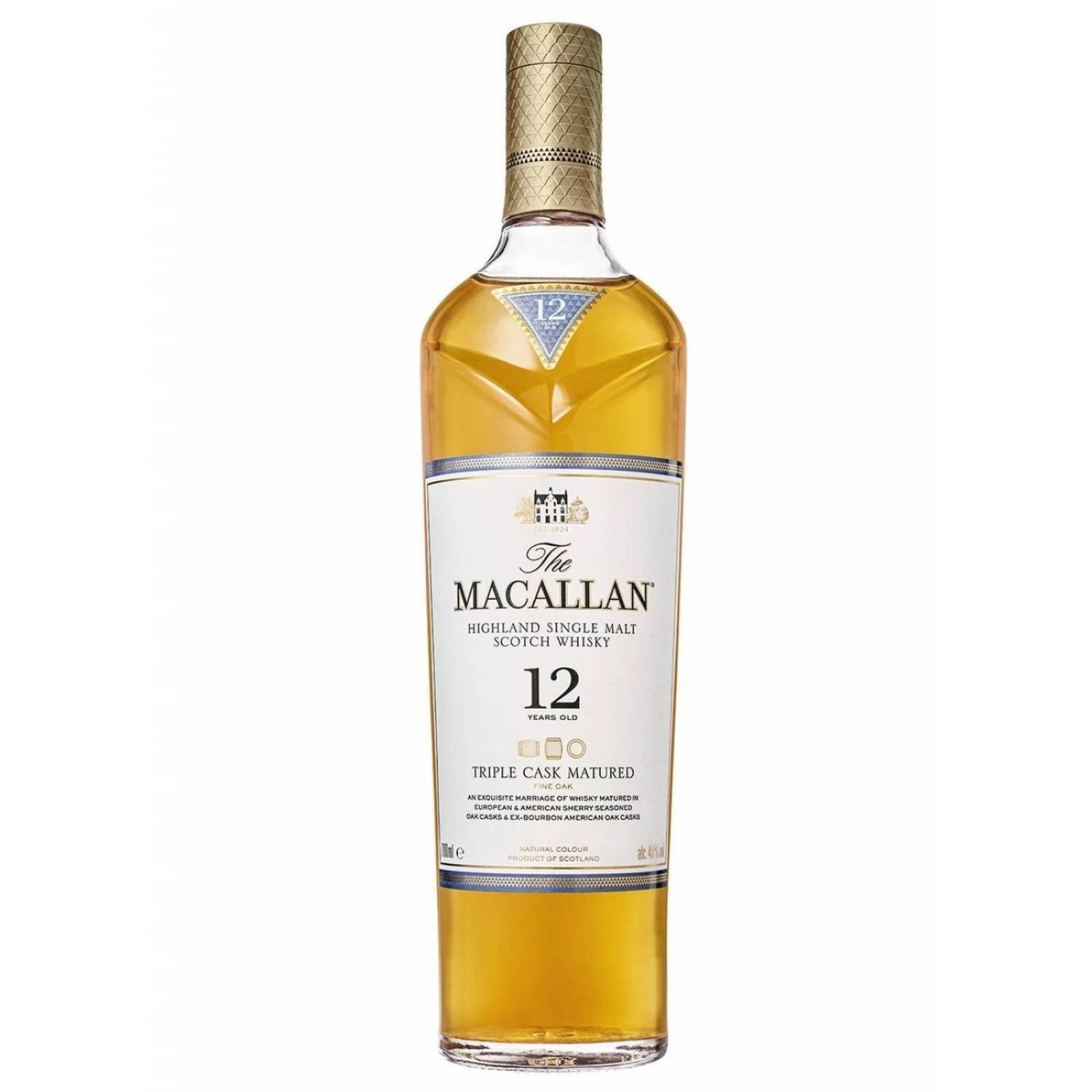 Pack de 12 Whisky The Macallan Single Malt 12 Años Triple Cask 1.75 L