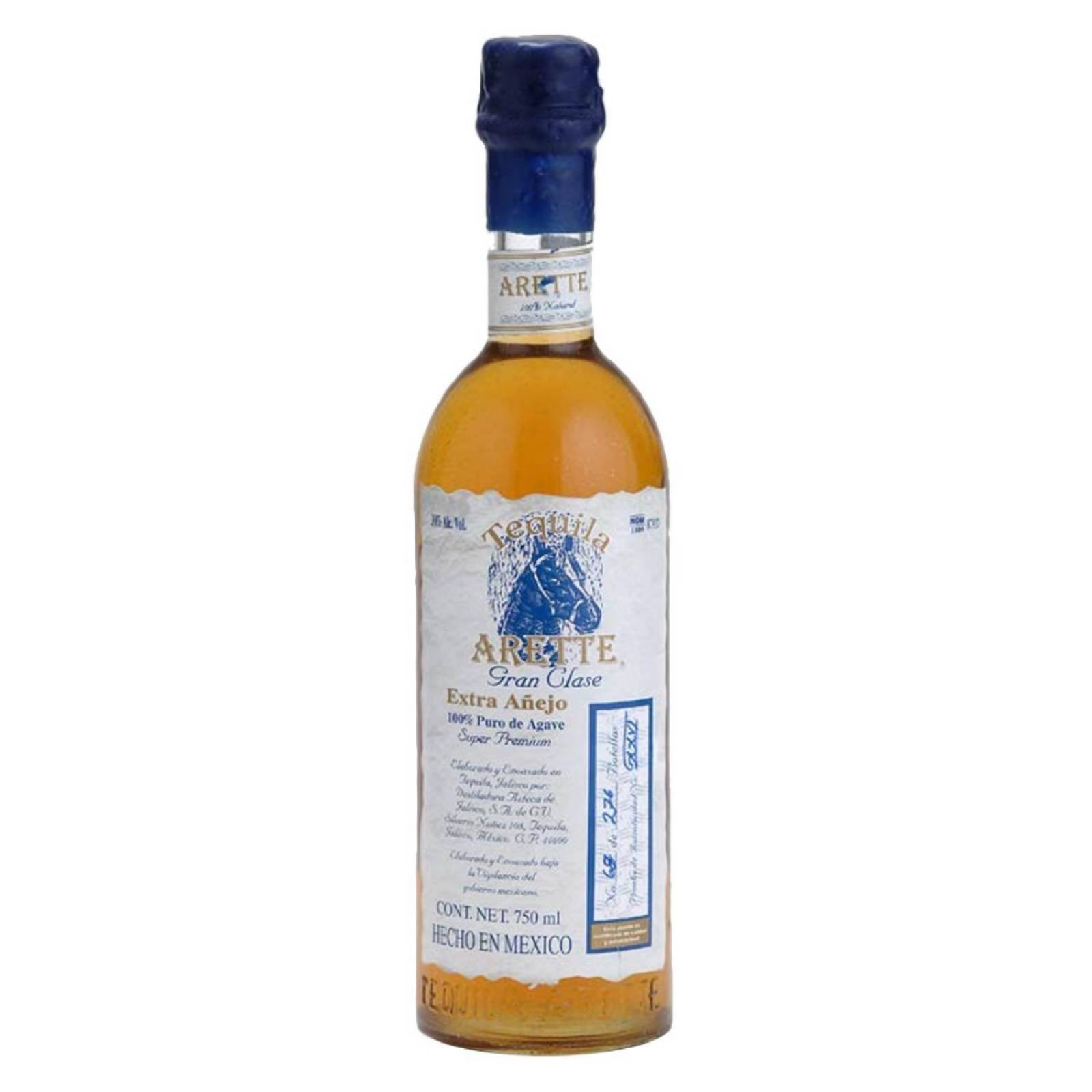 Pack de 4 Tequila Arette Gran Clase Extra Añejo 750 ml