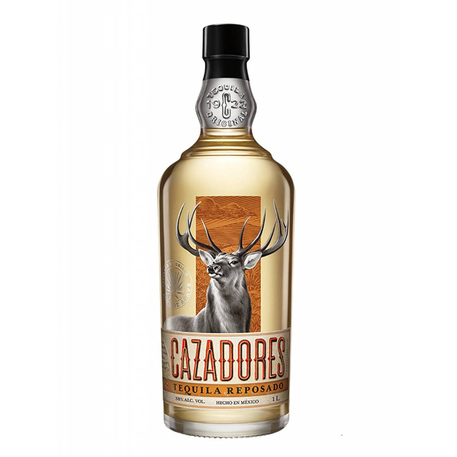 Pack de 6 Tequila Cazadores Reposado 1 L 