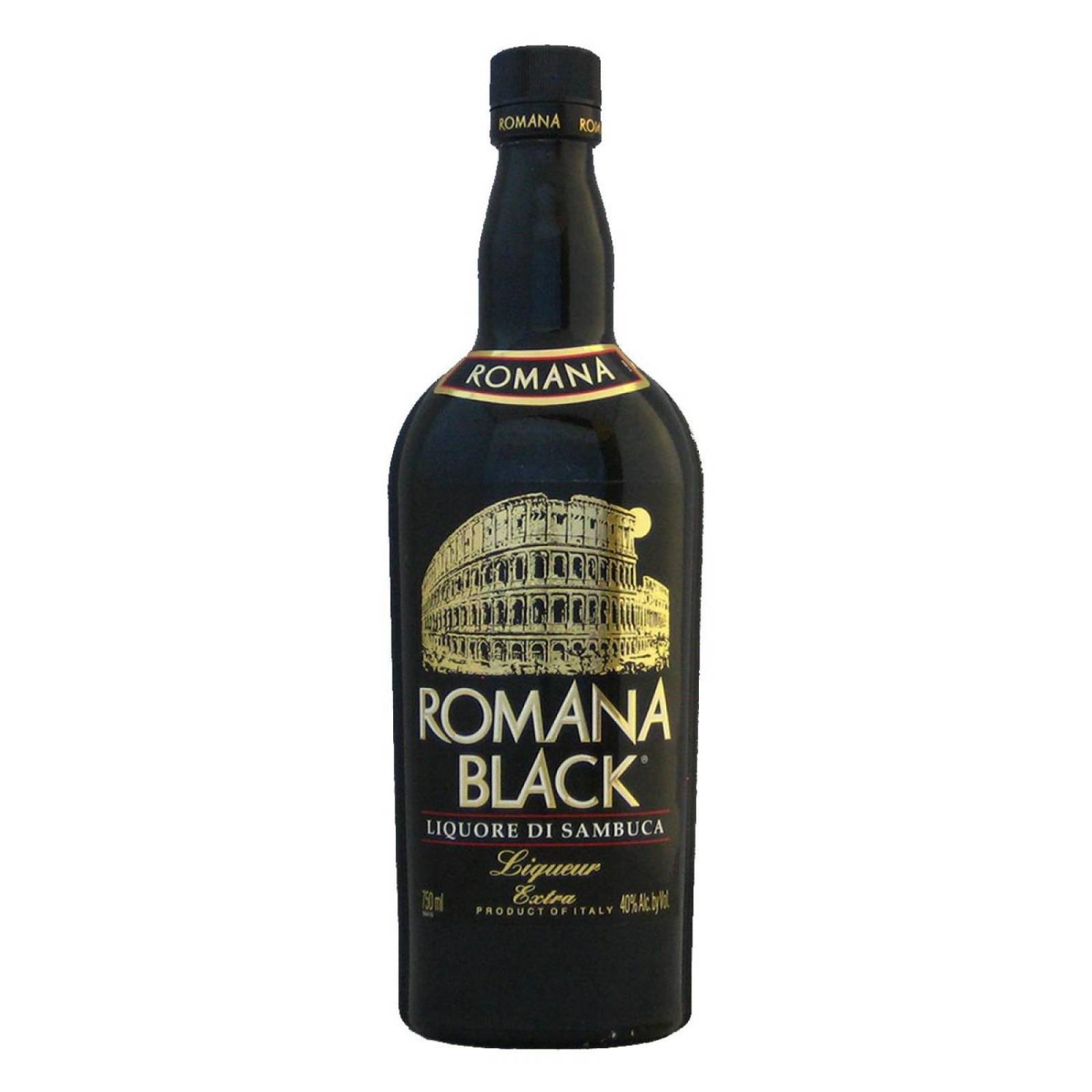 Pack de 6 Licor de Sambuca Romana Black 750 ml 