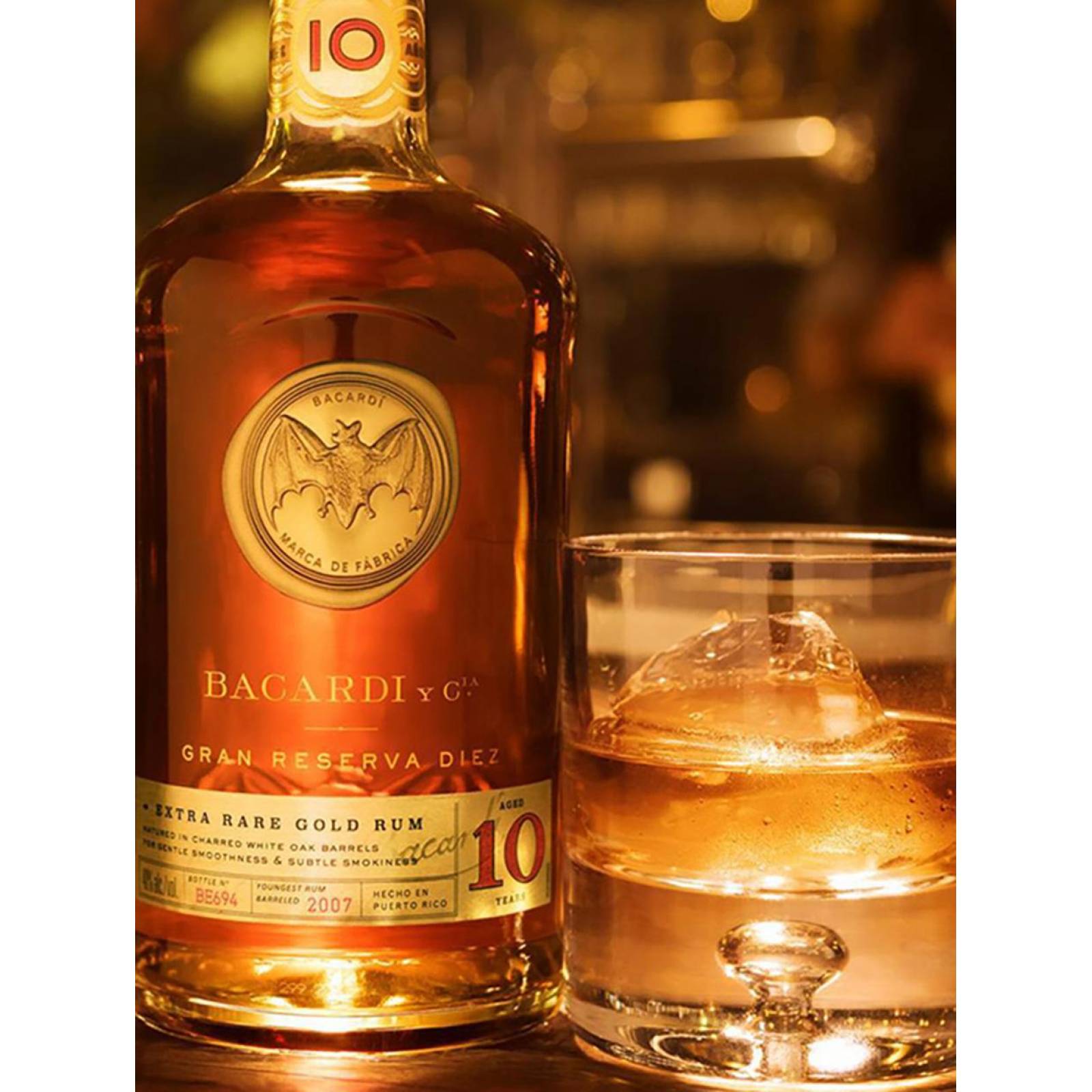 Pack de 12 Ron Bacardi 10 Años Gran Reserva 750 ml