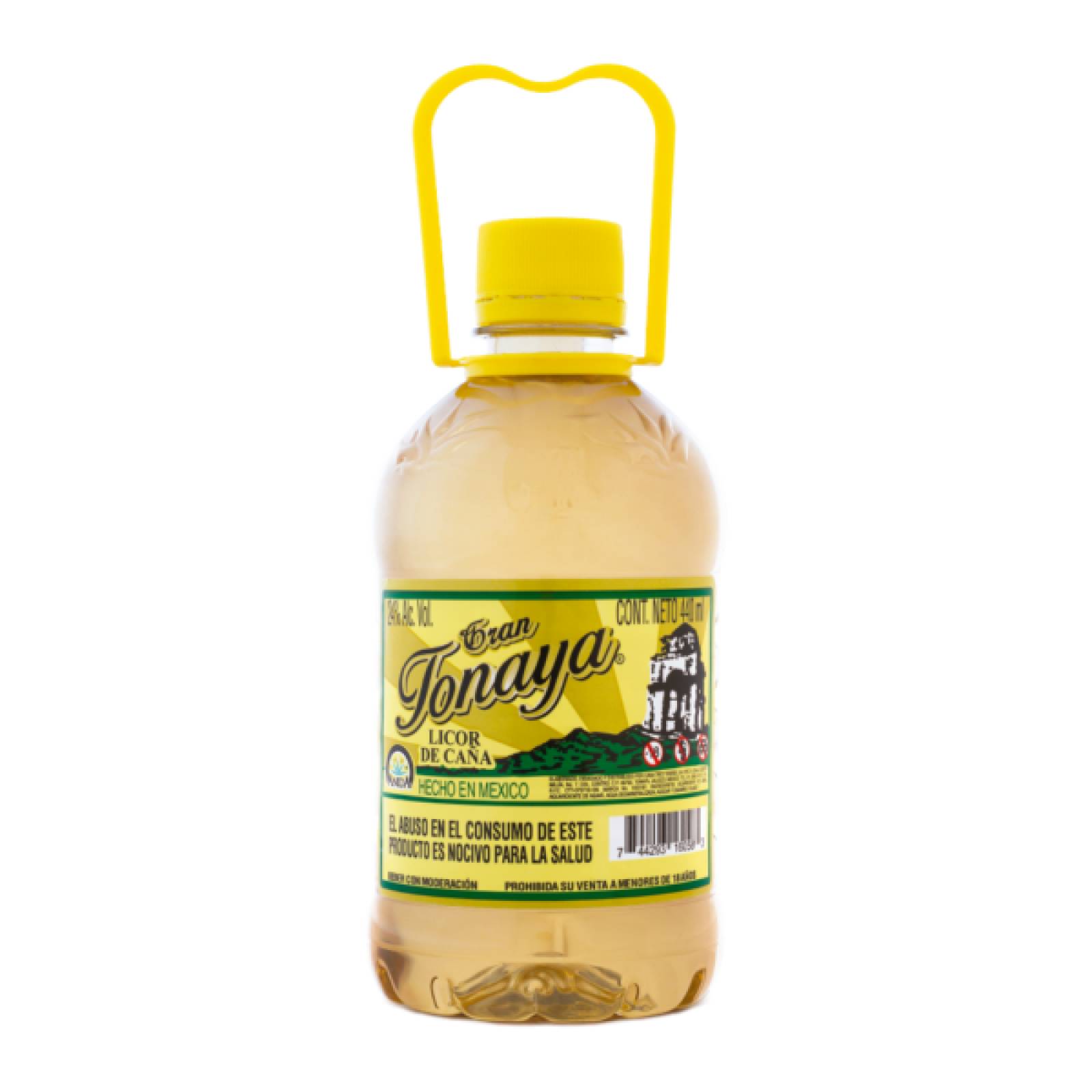 Pack de 6 Licor De Caña Tonayan Pet Amarillo 440 ml 