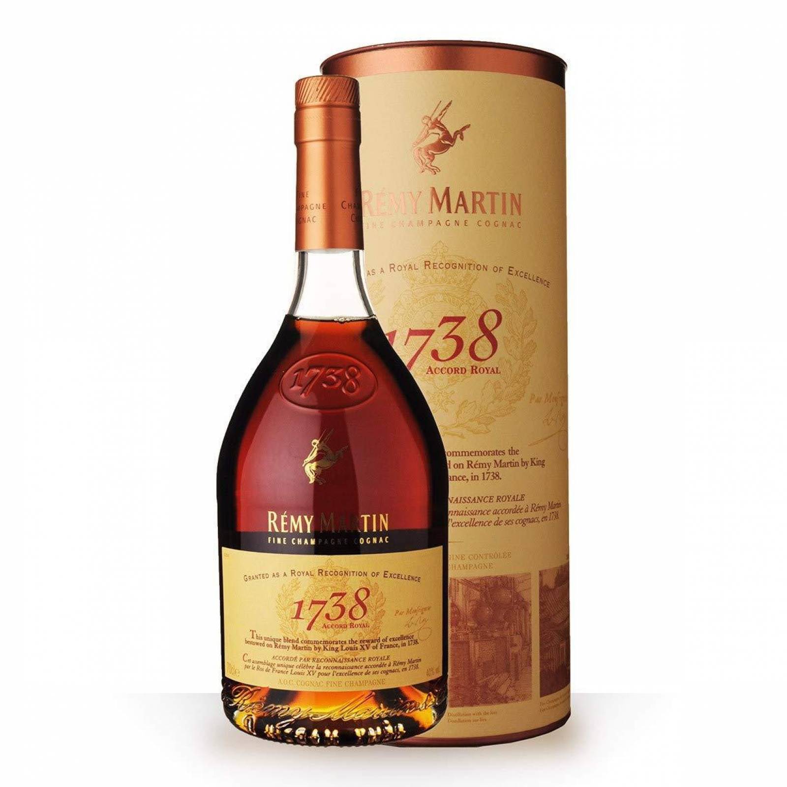 Pack de 6 Cognac Remy Martin 1738 700 ml 