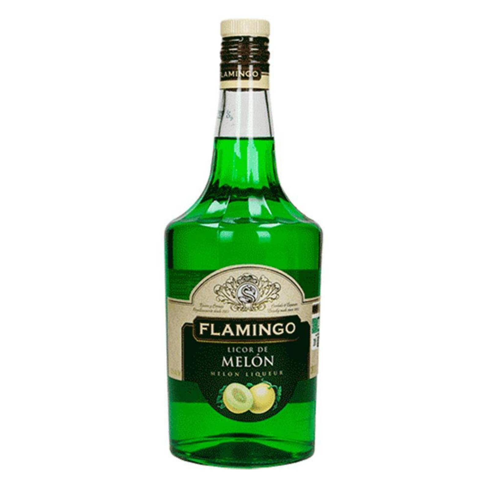 Pack de 2 Licor Flamingo Melon 1 L 