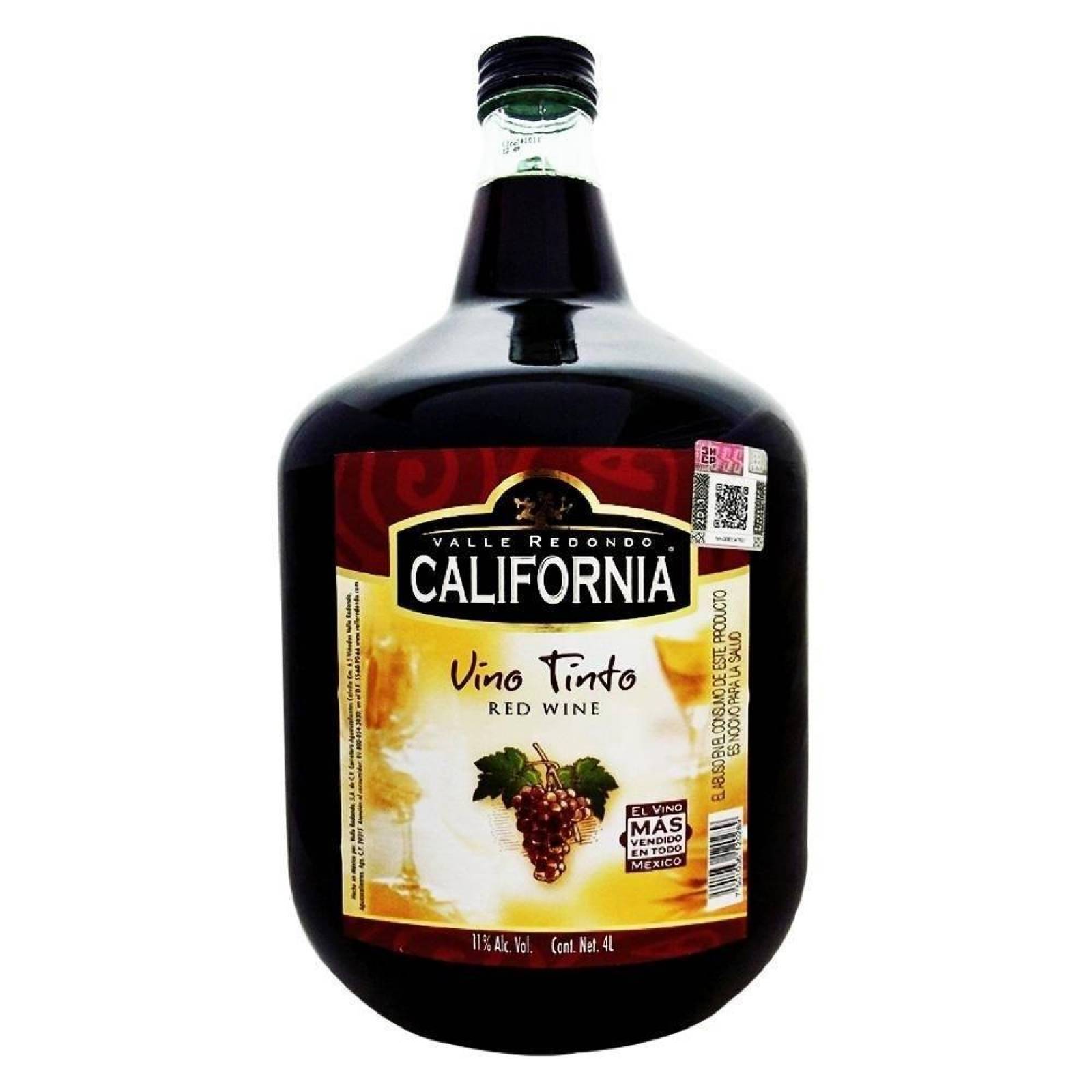 Pack de 6 Vino Tinto California 4 L