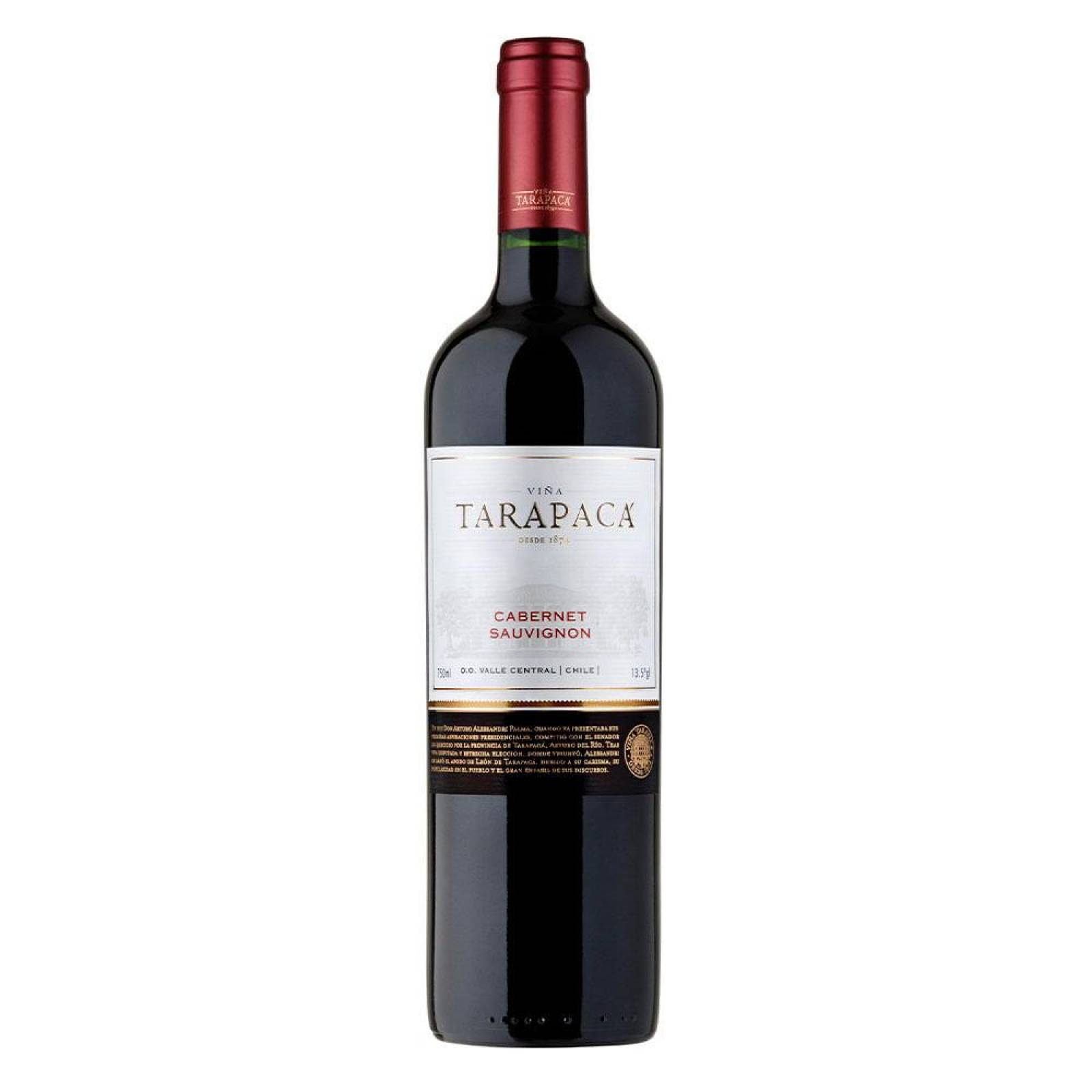 Pack de 2 Vino Tinto Tarapaca Cabernet Sauvignon 750 ml 