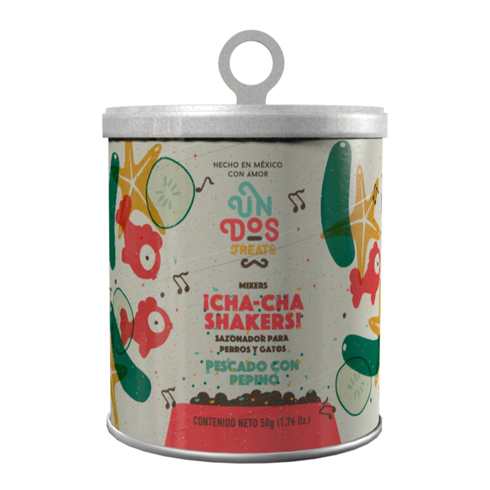 Sazonador Para perros y gatos UnDosTreats Pescado con Pepino