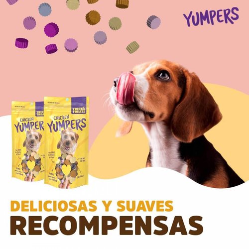 Premios Suaves para Perro Yumpers Trick Treats sabor Pollo 