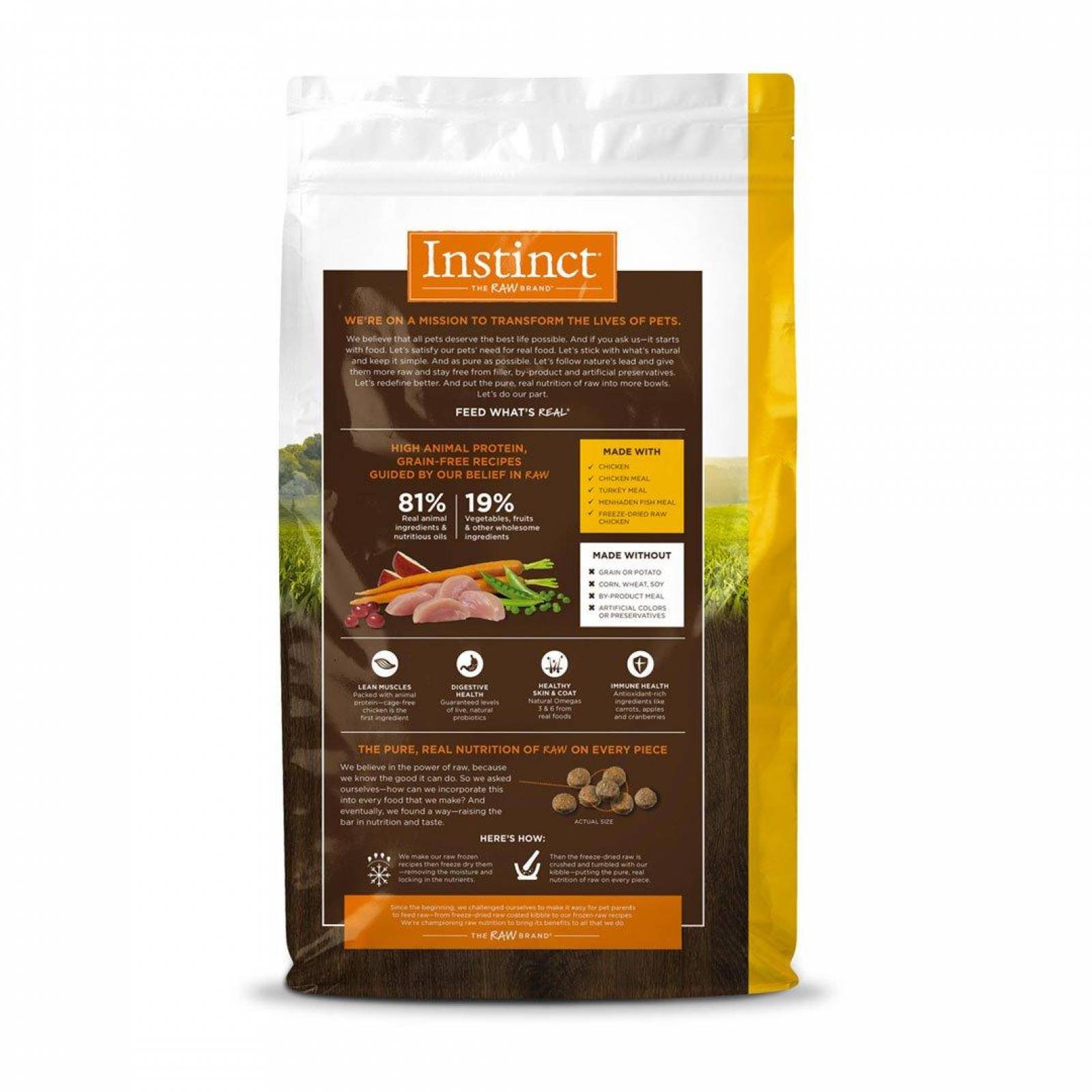 Alimento Para Gatos Instinct Pollo 5 Kg 
