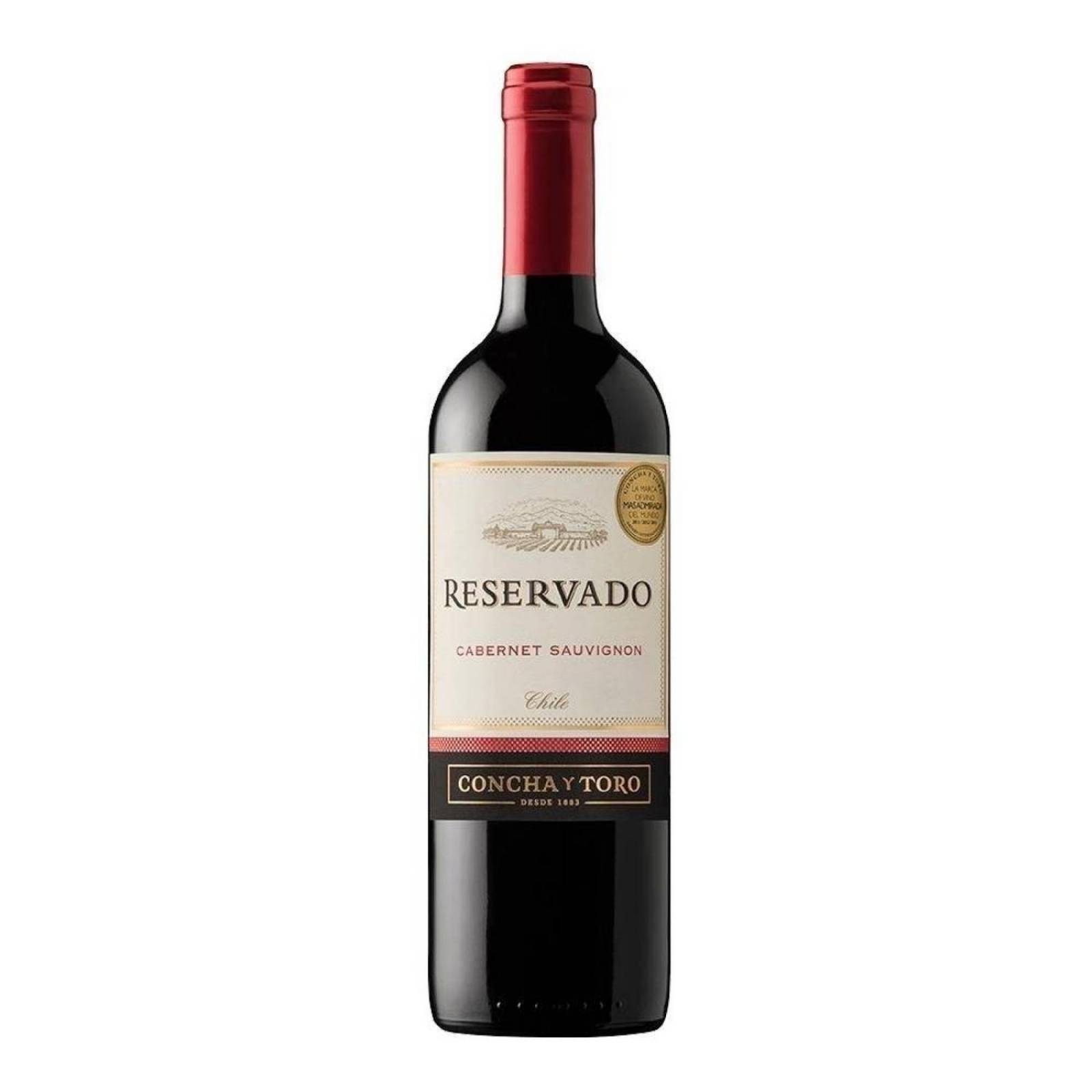 Pack de 2 Vino Tinto Concha Y Toro Reservado Cabernet Sauvignon 750 ml 