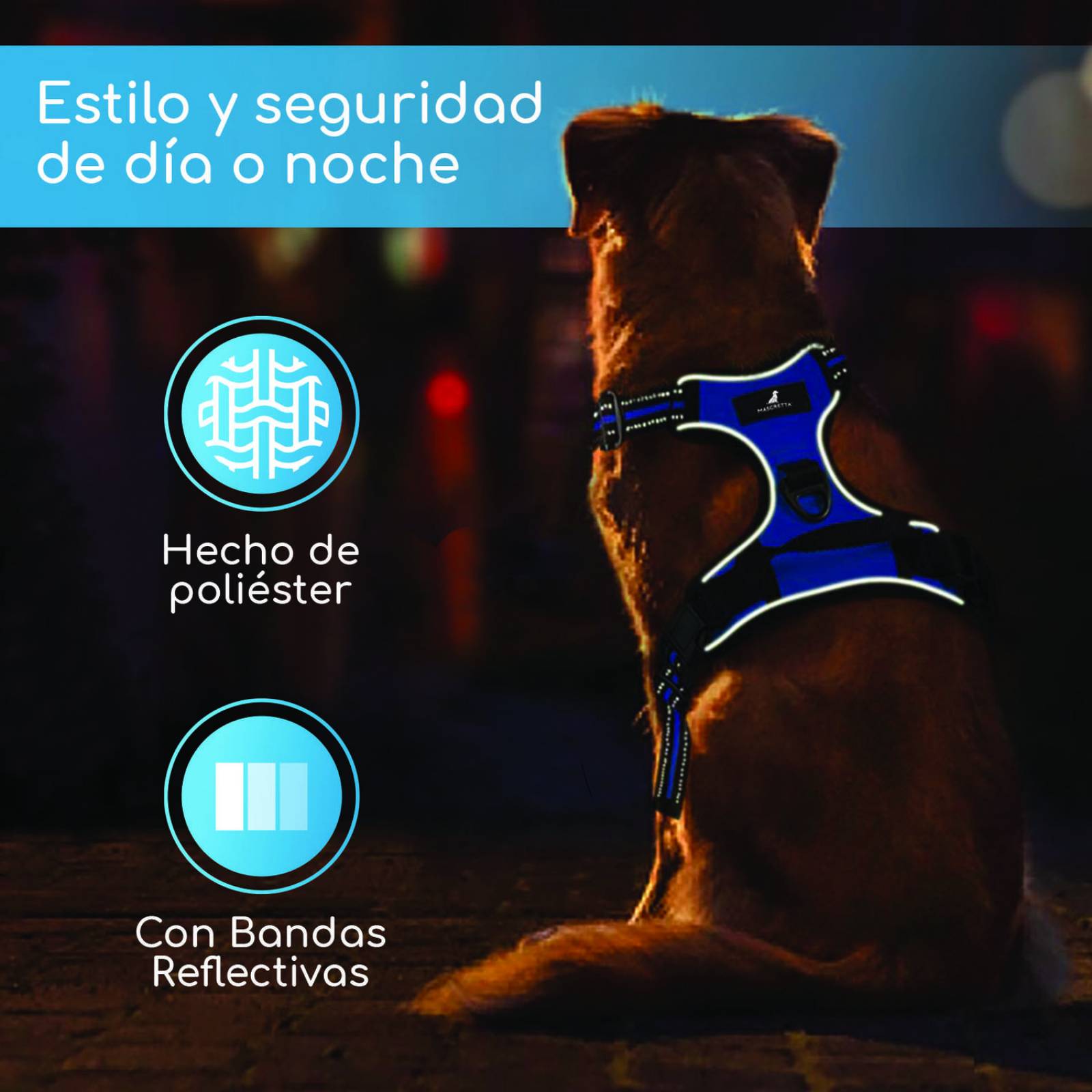 Pechera Mascretta Arnes para perro anti tirones 