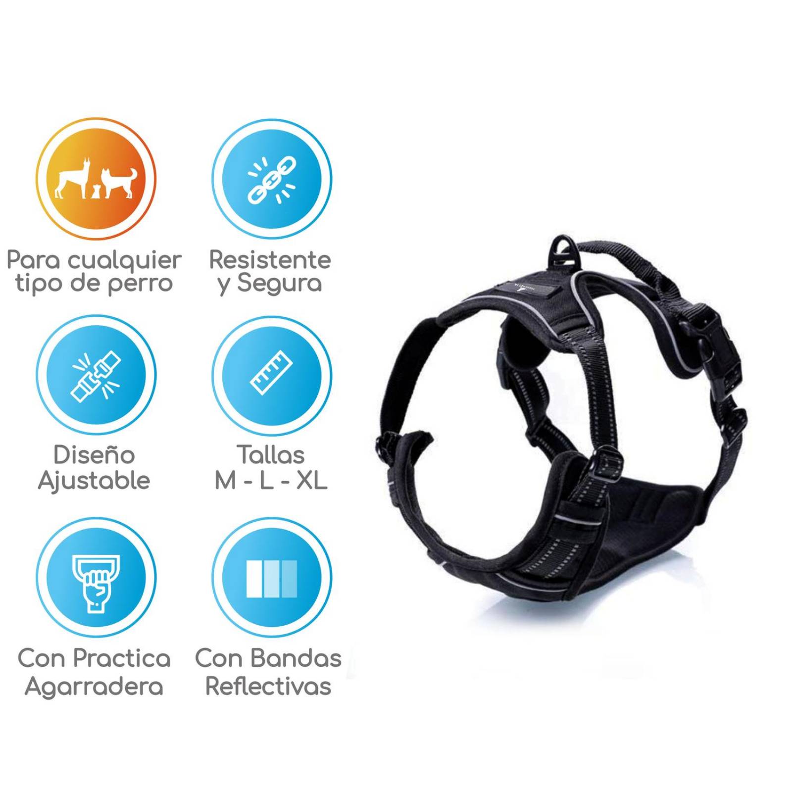 Pechera Mascretta Arnes para perro anti tirones 