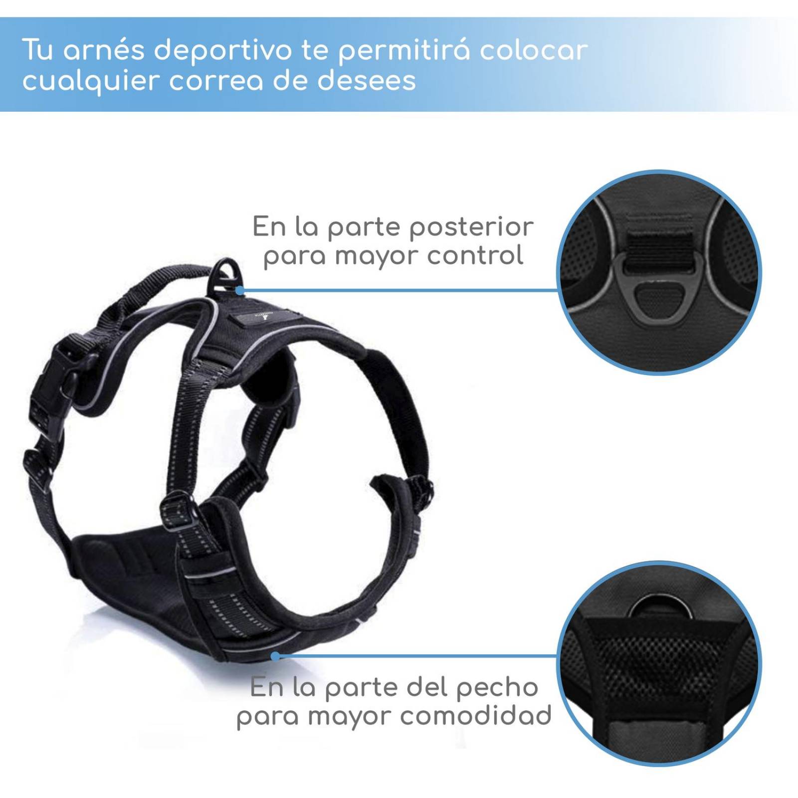 Pechera Mascretta Arnes para perro anti tirones 
