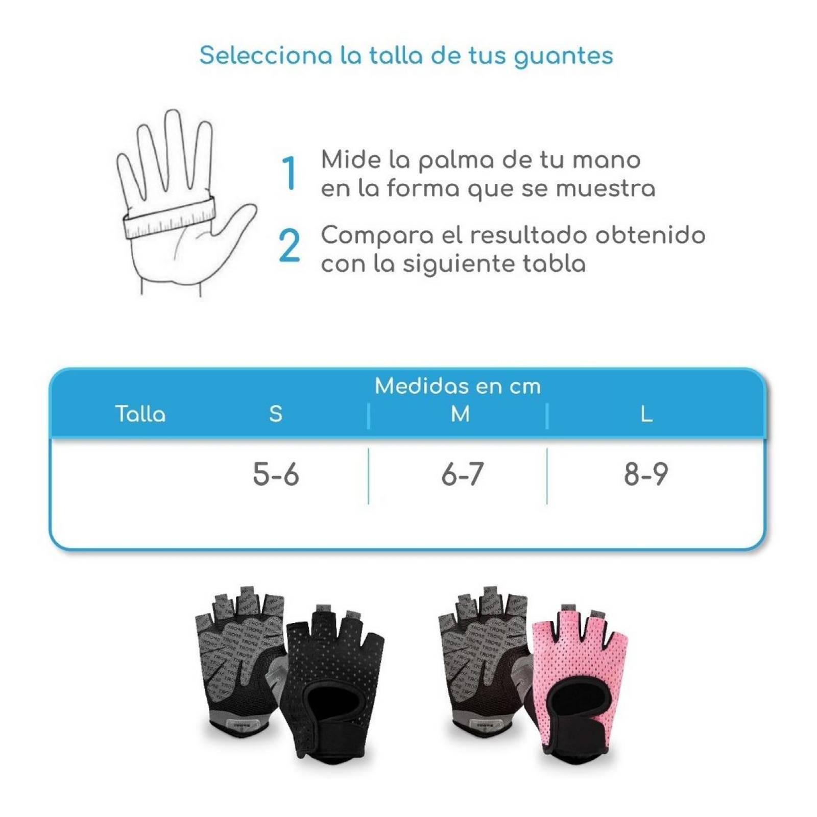 Guantes Canotagio deportivos para Gym Crossfit Mujer Hombre deporte