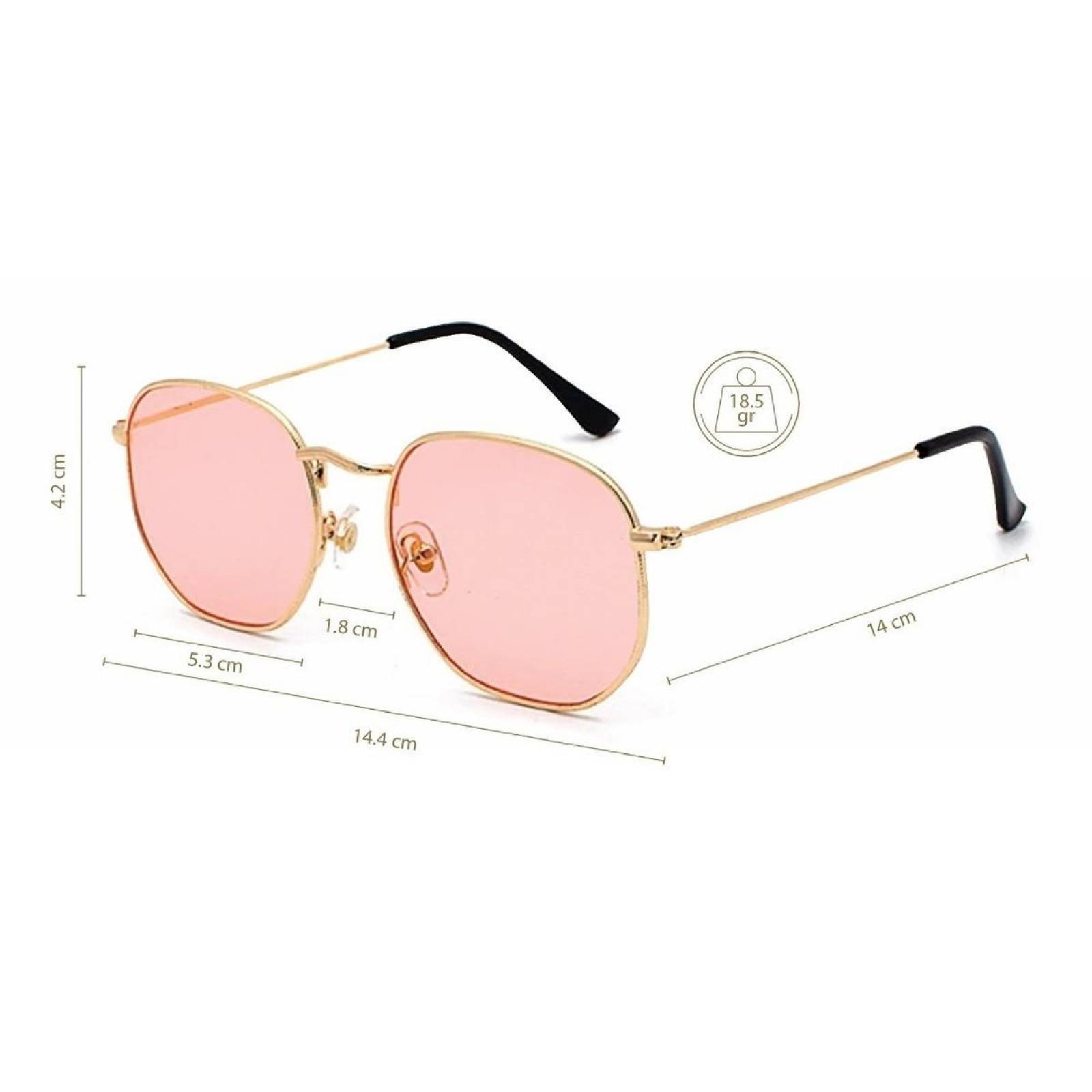 Lentes de Sol Hypson para Mujer modernos Unitalla Rosa