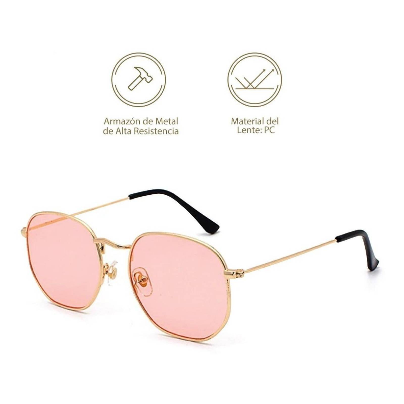 Lentes de Sol Hypson para Mujer modernos Unitalla Rosa