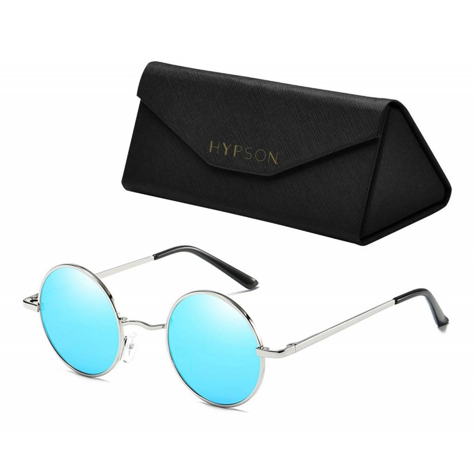 Lentes de Sol Hypson redondos para Hombre y Mujer, estilo hipster Unitalla Azul