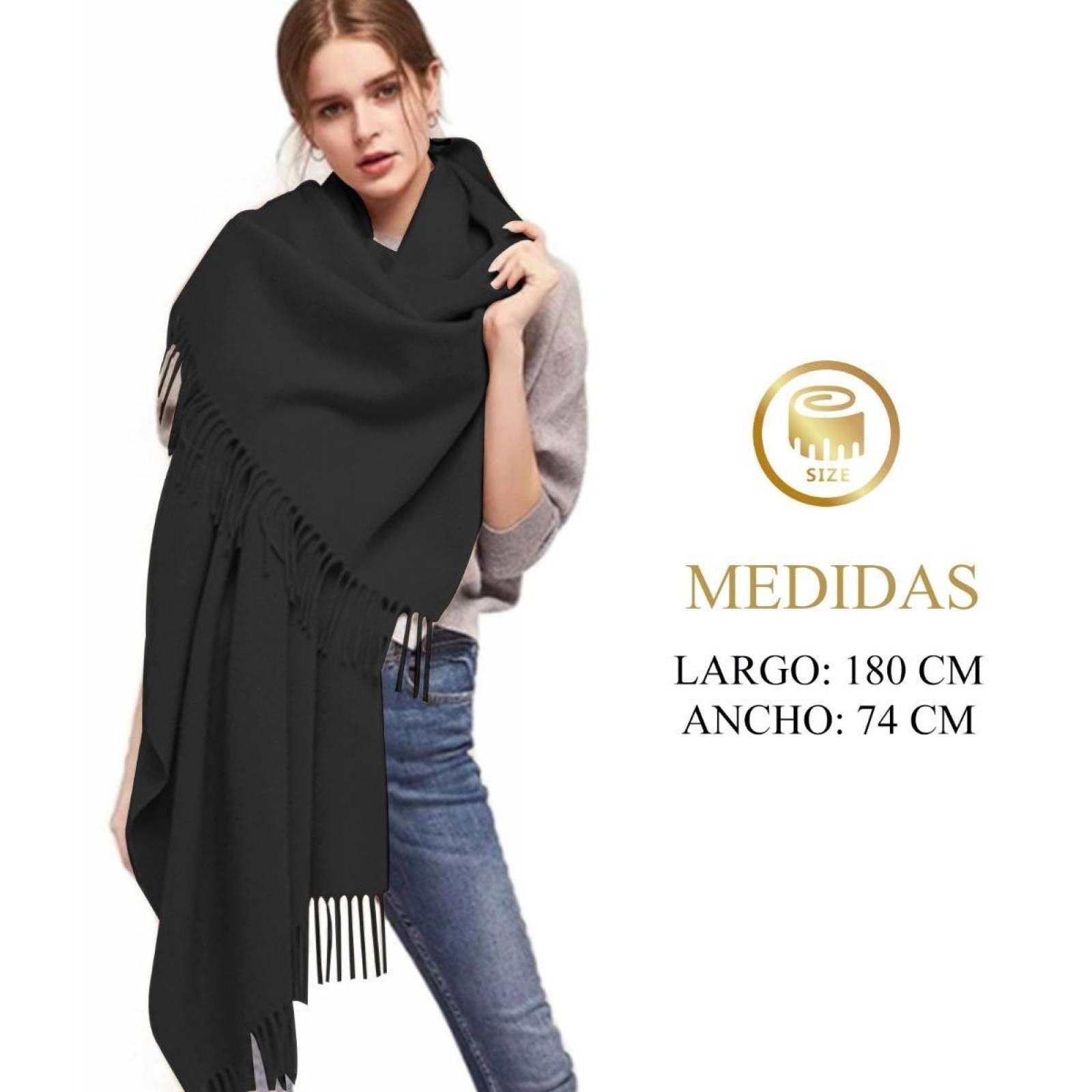 Pashmina Vedicci mujer con acabado suave y ligero 