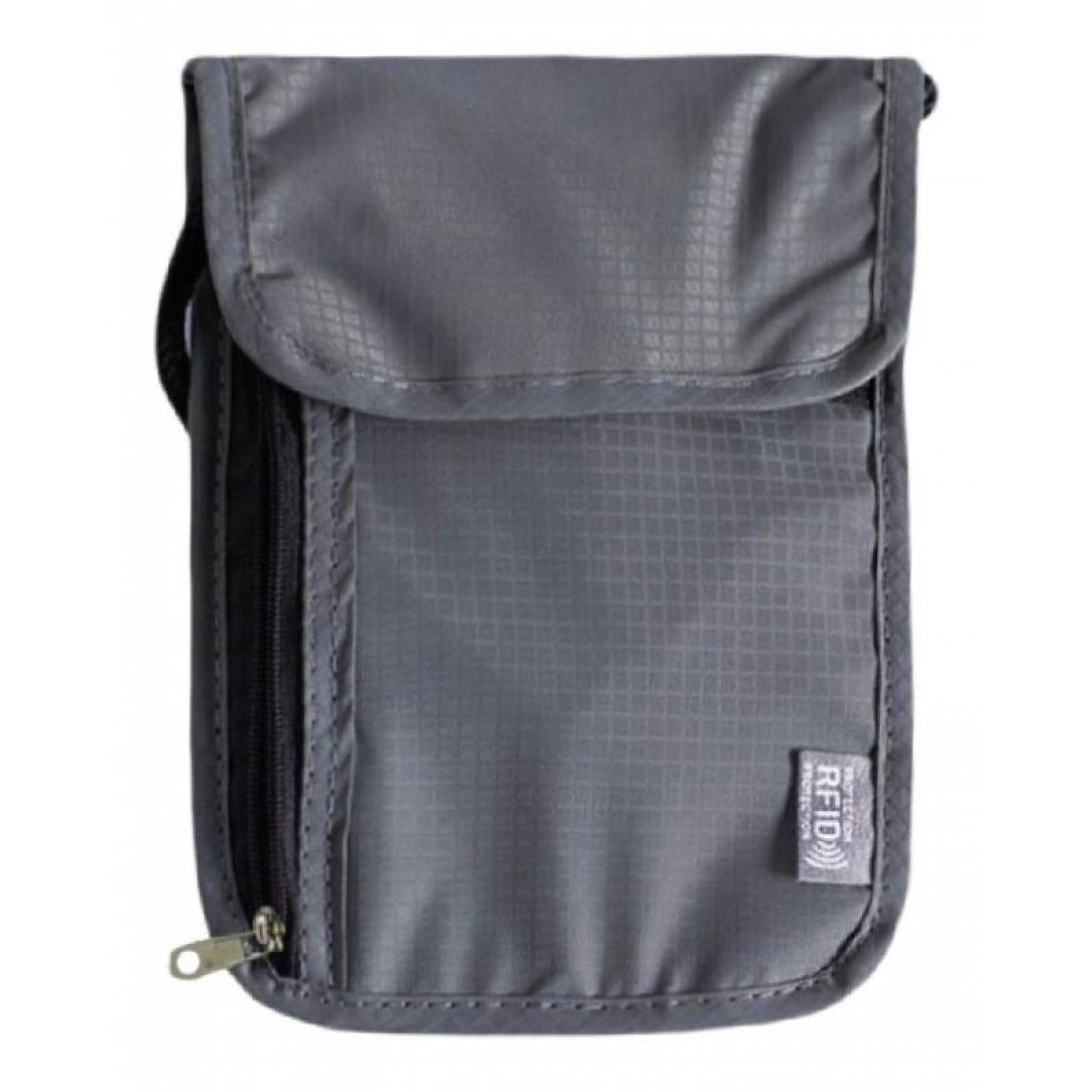 Porta Documentos Vazma para Viaje, Porta Pasaporte con Rfid Gris