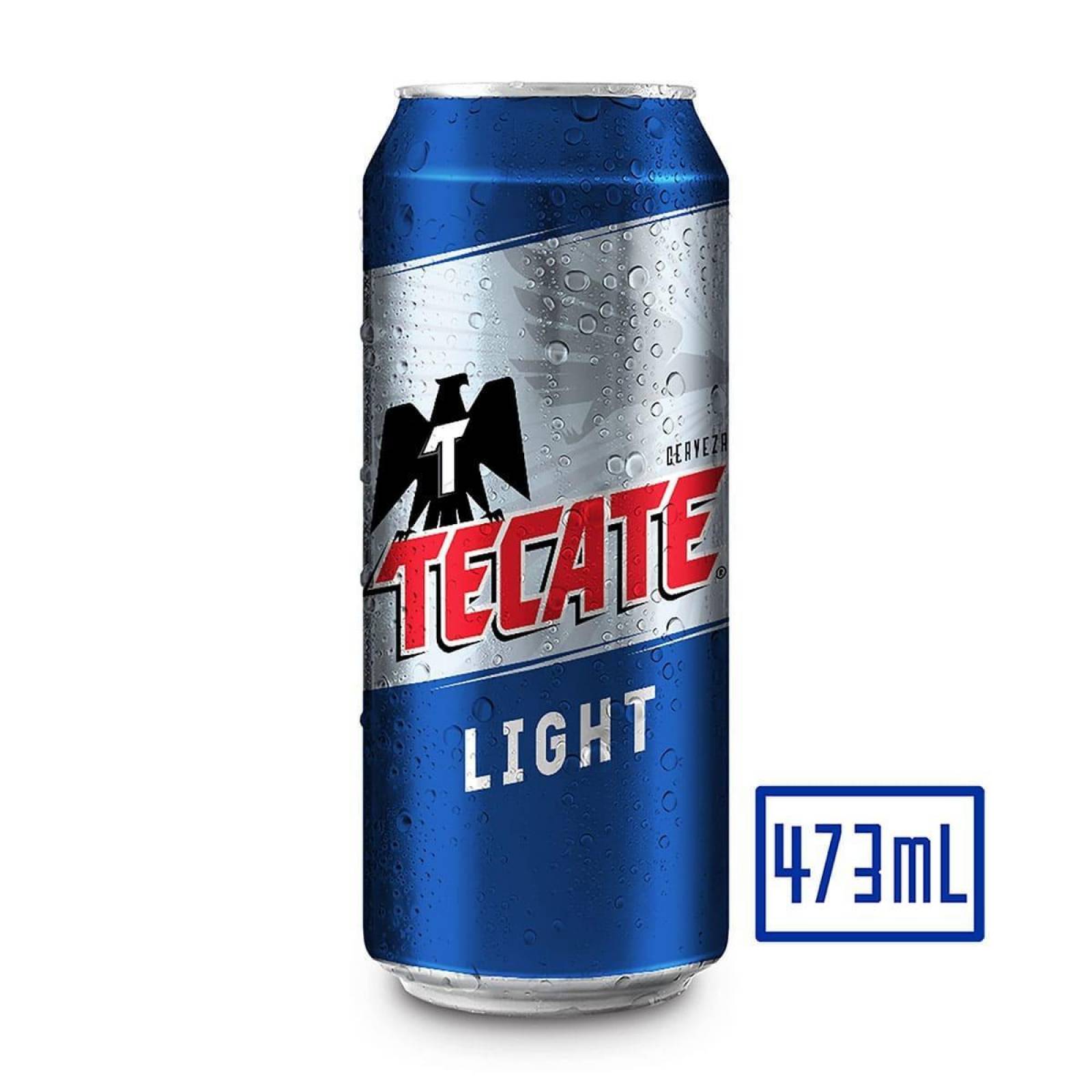 Caja de 24 Cerveza Tecate Light Lata 473 ml 