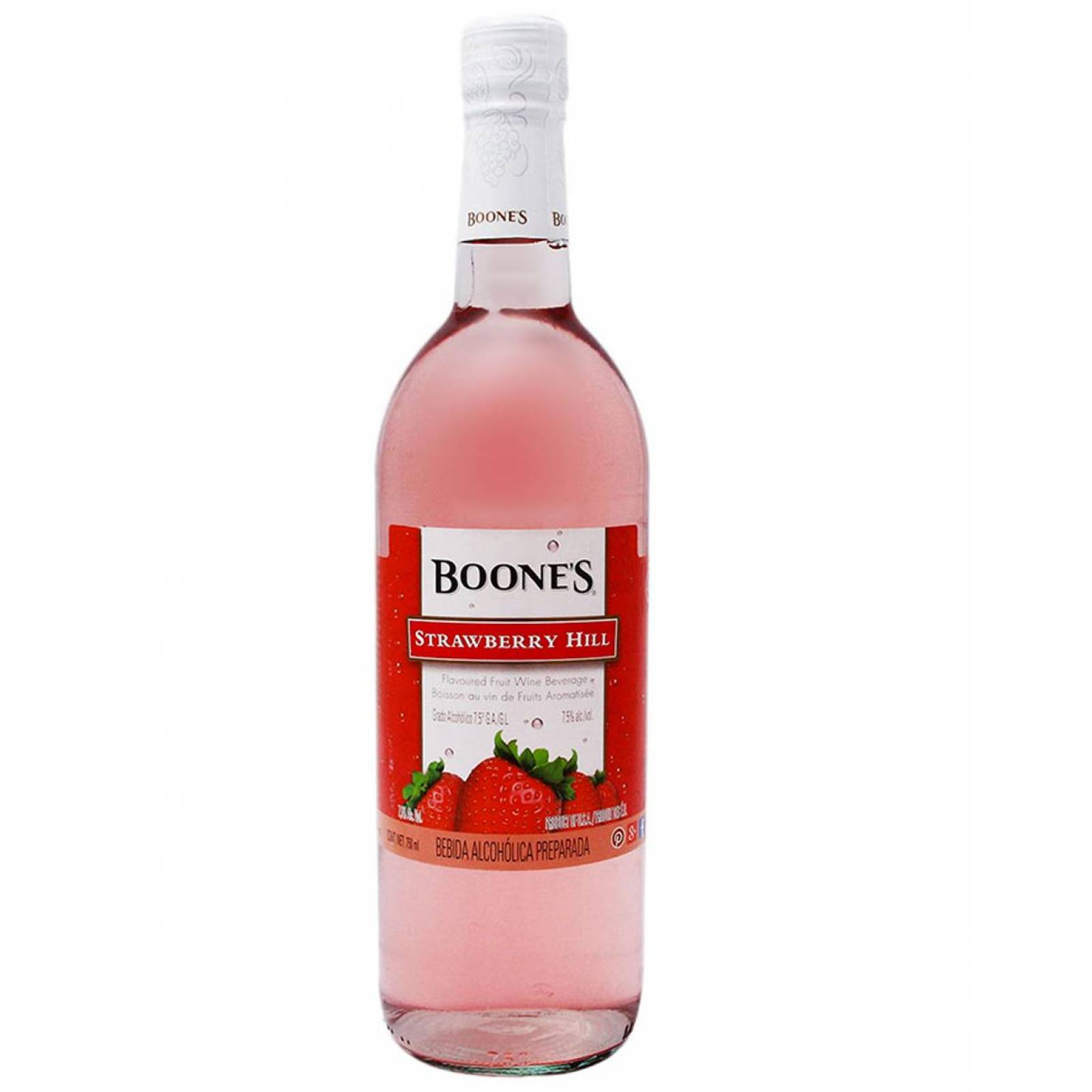 Pack de 4 Licor Boones Strawberry Hill Fresa 750 ml 