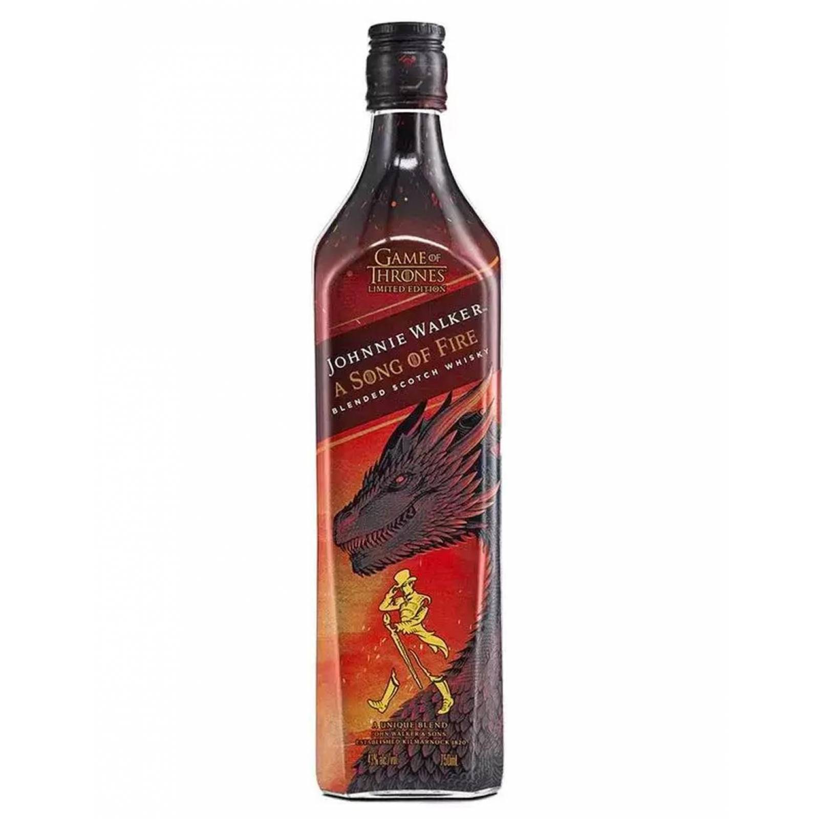 Pack de 4 Whisky Johnnie Walker A Song Of Fire 700 ml 