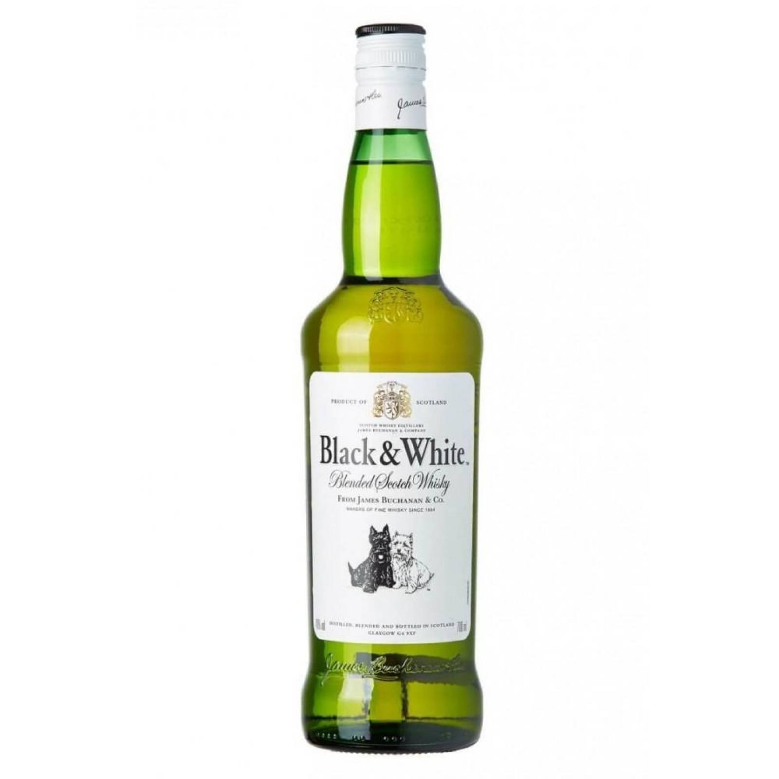 Whisky Black And White Blend 1 L 