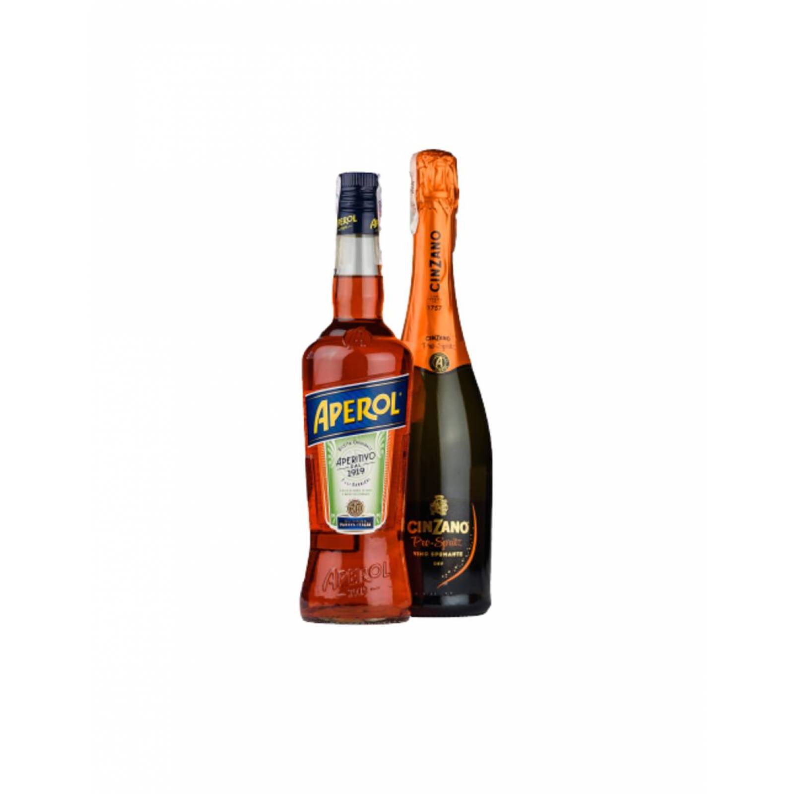 Pack de 4 Aperitivo Aperol 700 ml + Espumoso Cinzano 750 ml 