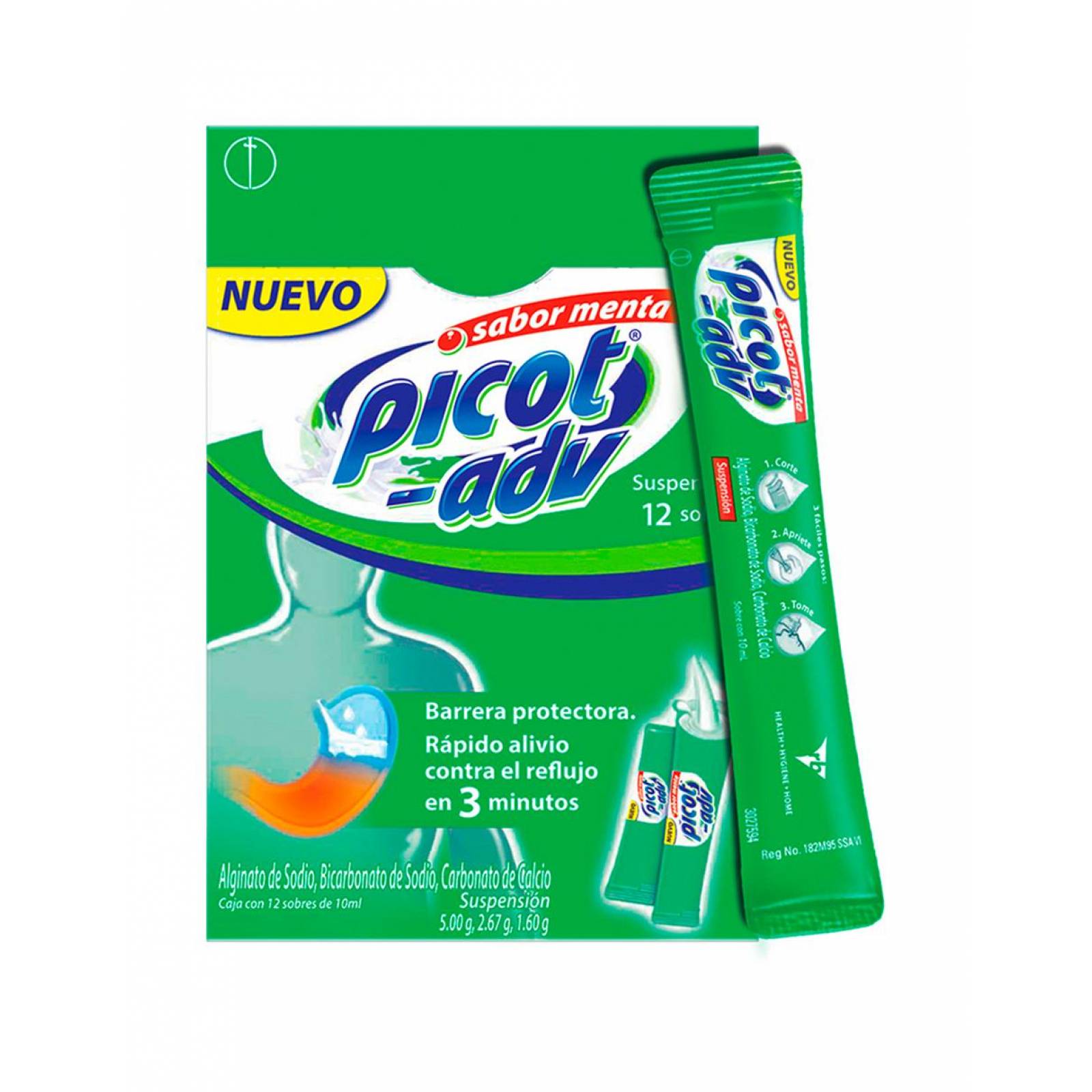Picot ADV suspensión antireflujo 10ml, caja 12 sobres