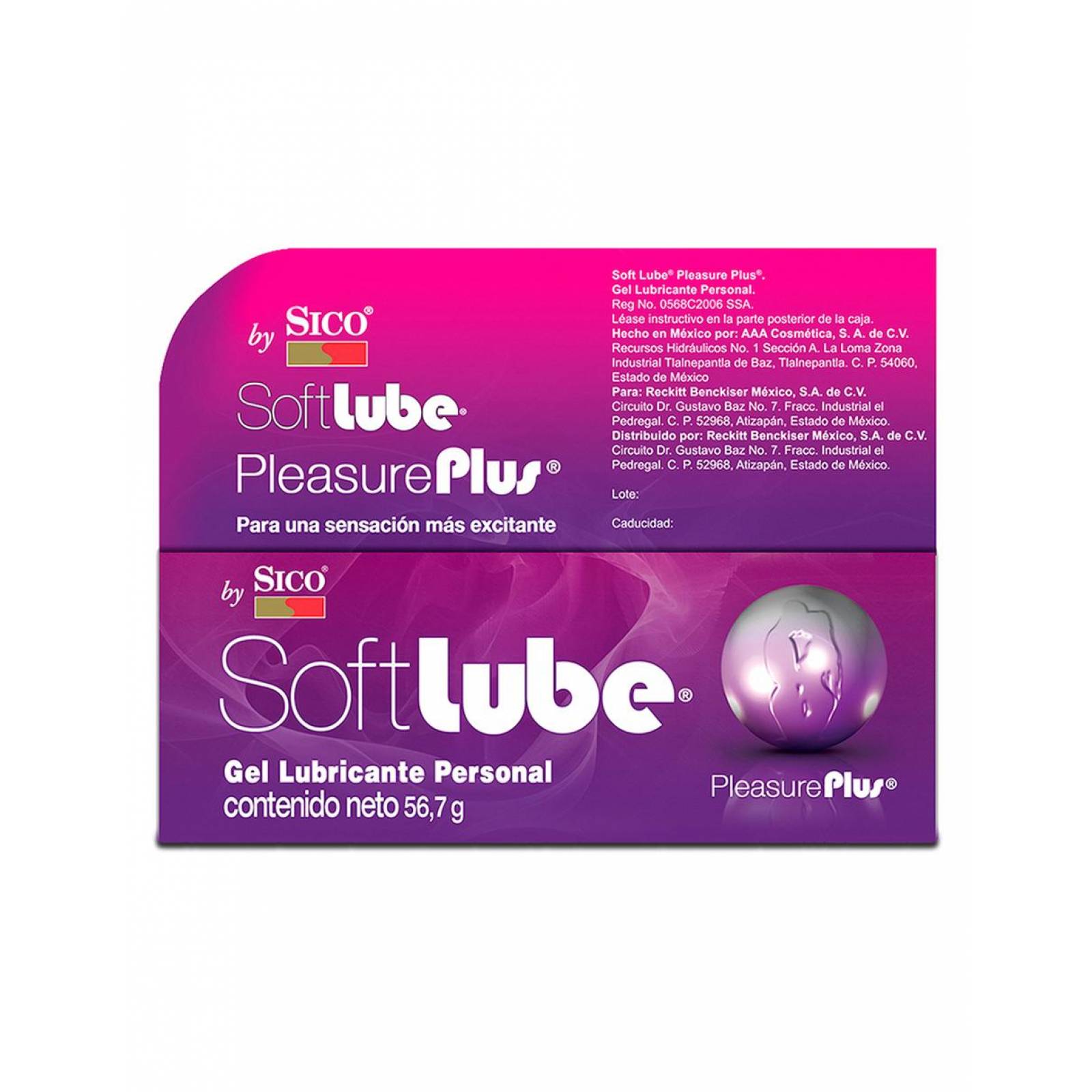 Lubricante íntimo Sico SoftLube Pleasure Plus 56.7 g