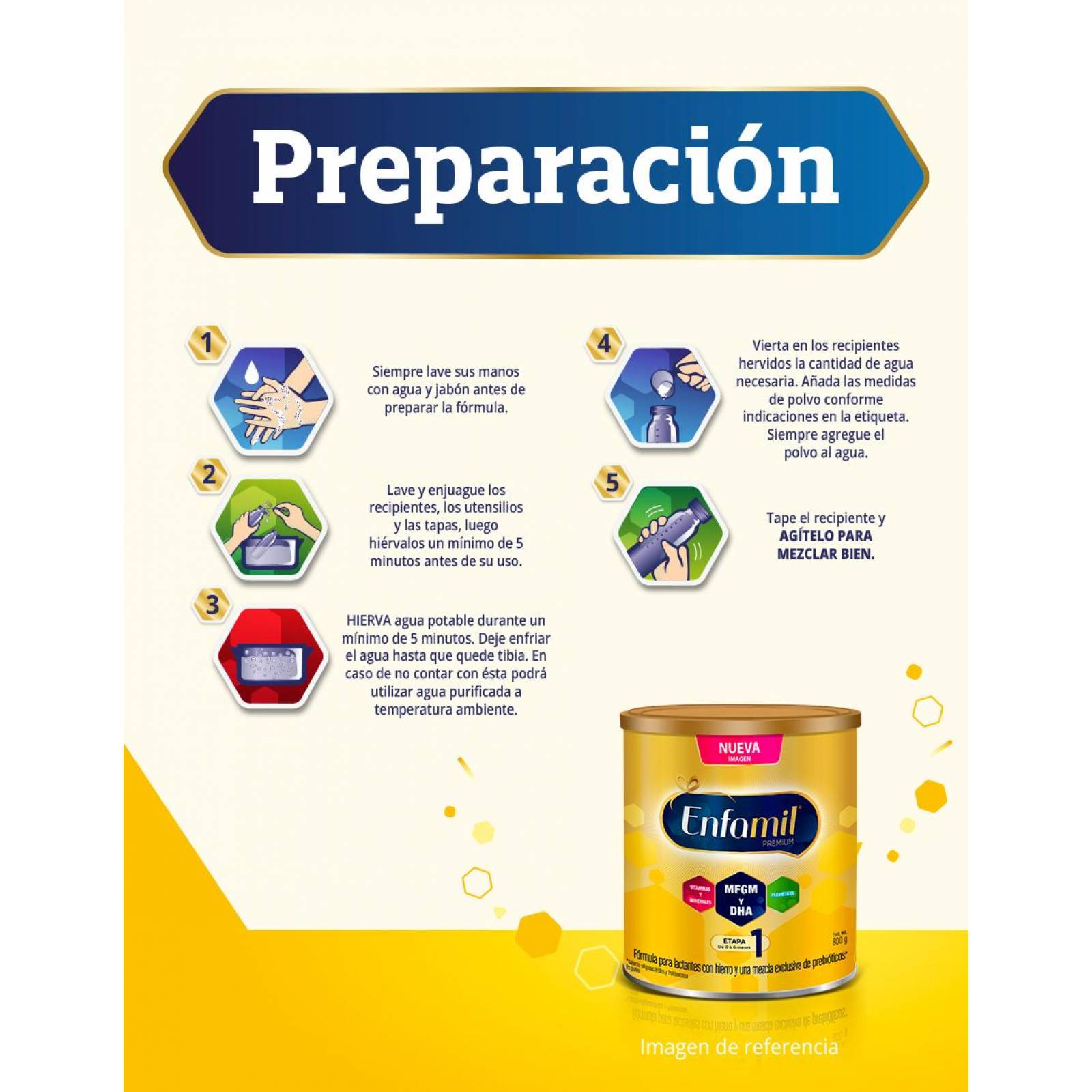 Fórmula infantil Enfamil Etapa 1, 800 g