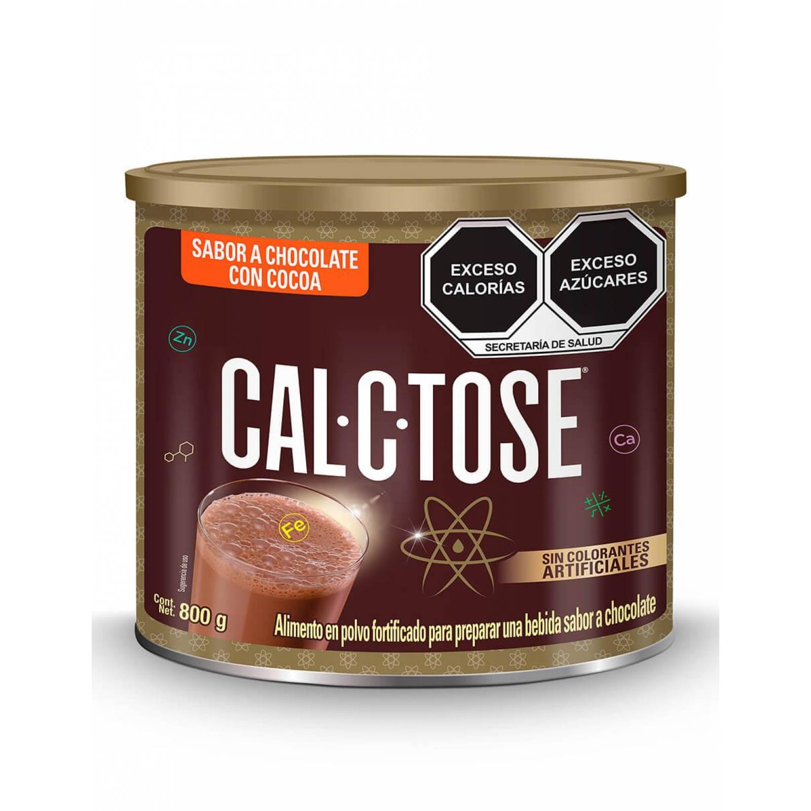 Chocolate en polvo Cal-C-Tose 800 g 
