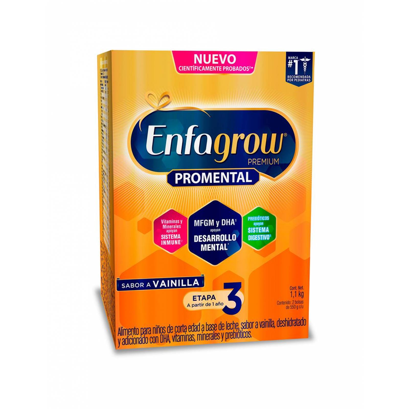 Alimento para niños Enfagrow Etapa 3 Vainilla, 1.1 kg