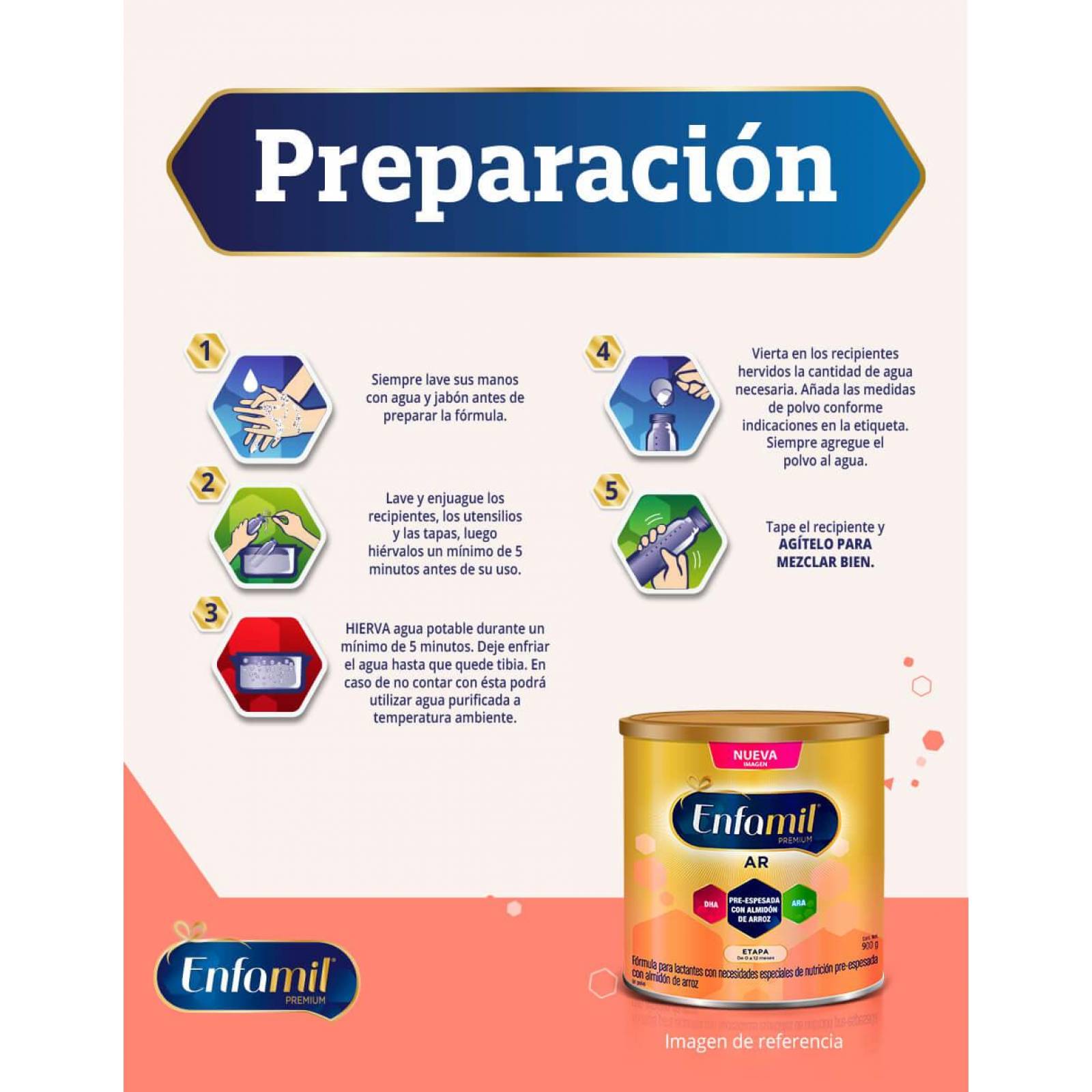 Fórmula infantil especializada Enfamil A.R. 900 g 