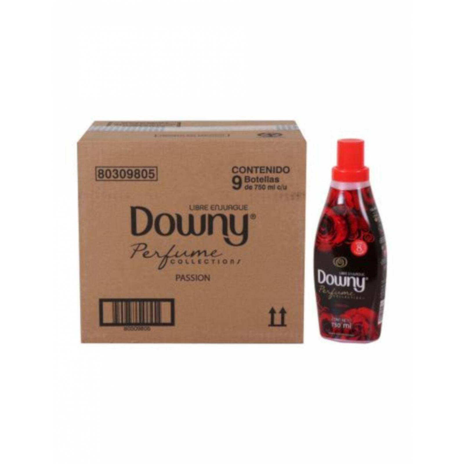 Pack de 9 Suavizante de Telas Downy Tango Passion de 750 ml