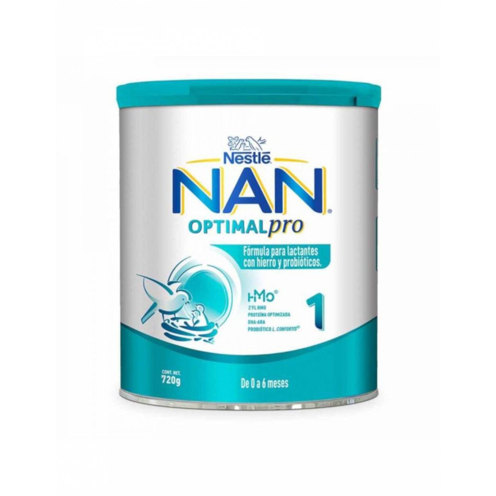 Pack de 12 Fórmula Infantil en Polvo Nan 1 Optipro de 720 gr 