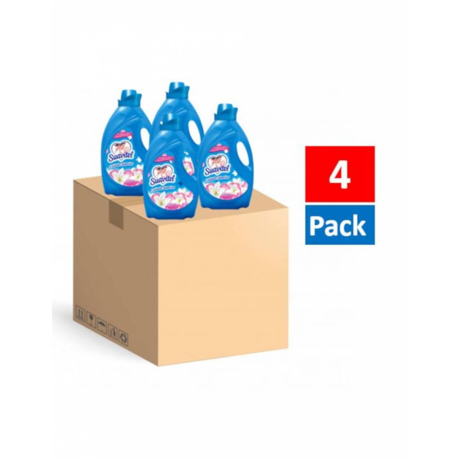 Pack de 4 Suavizante de Telas Suavitel Primaveral de 3 L