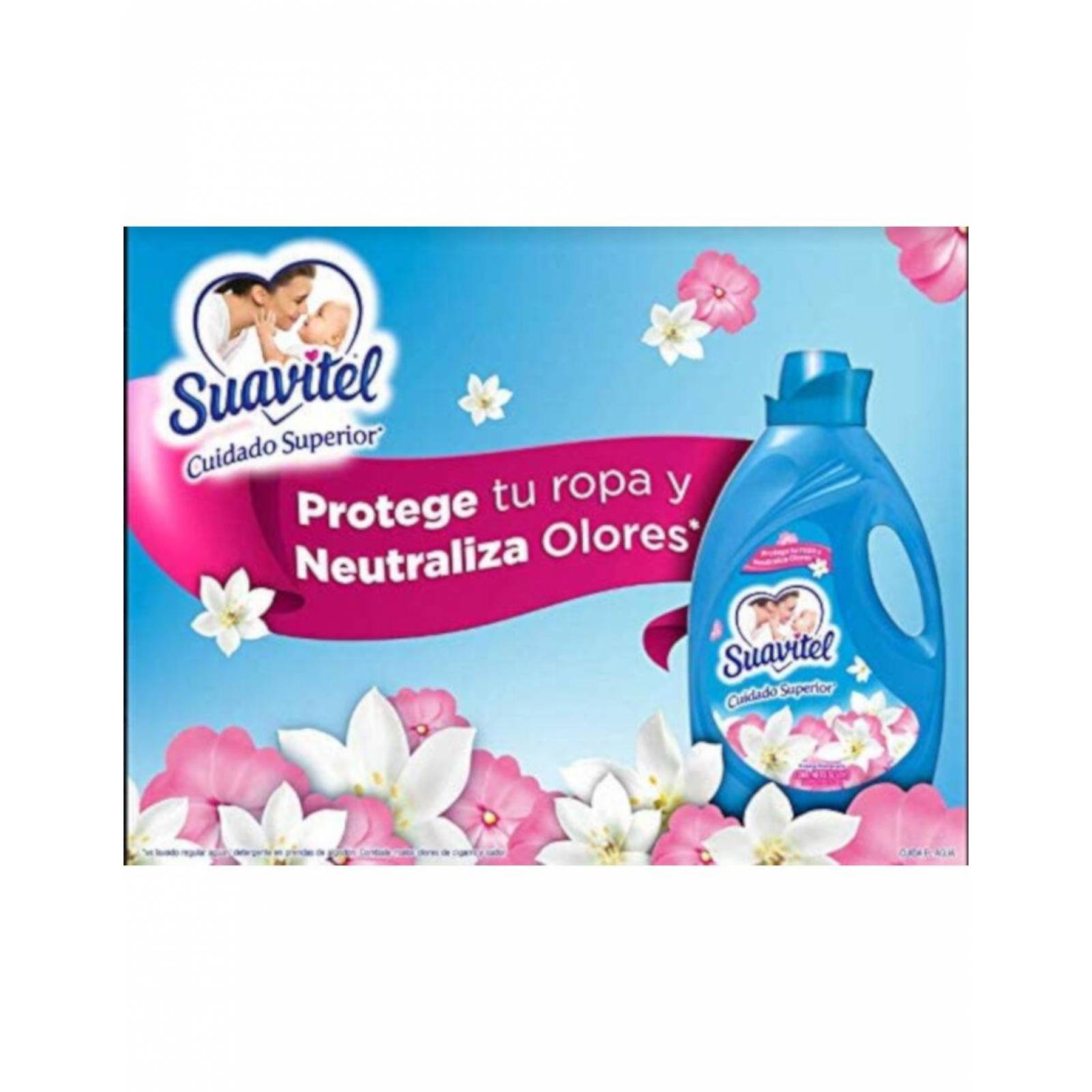 Pack de 4 Suavizante de Telas Suavitel Primaveral de 3 L