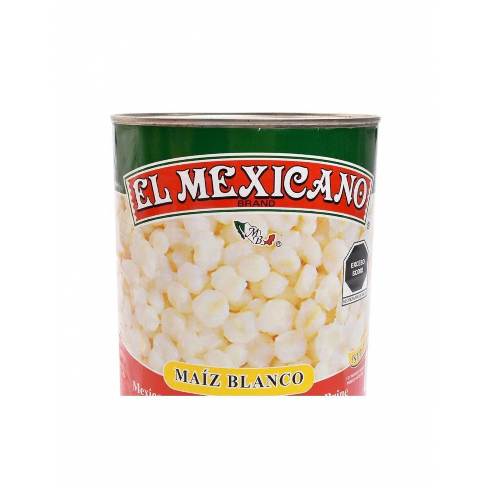 Pack de 12 Maíz Pozolero El Mexicano lata de 822 gr 