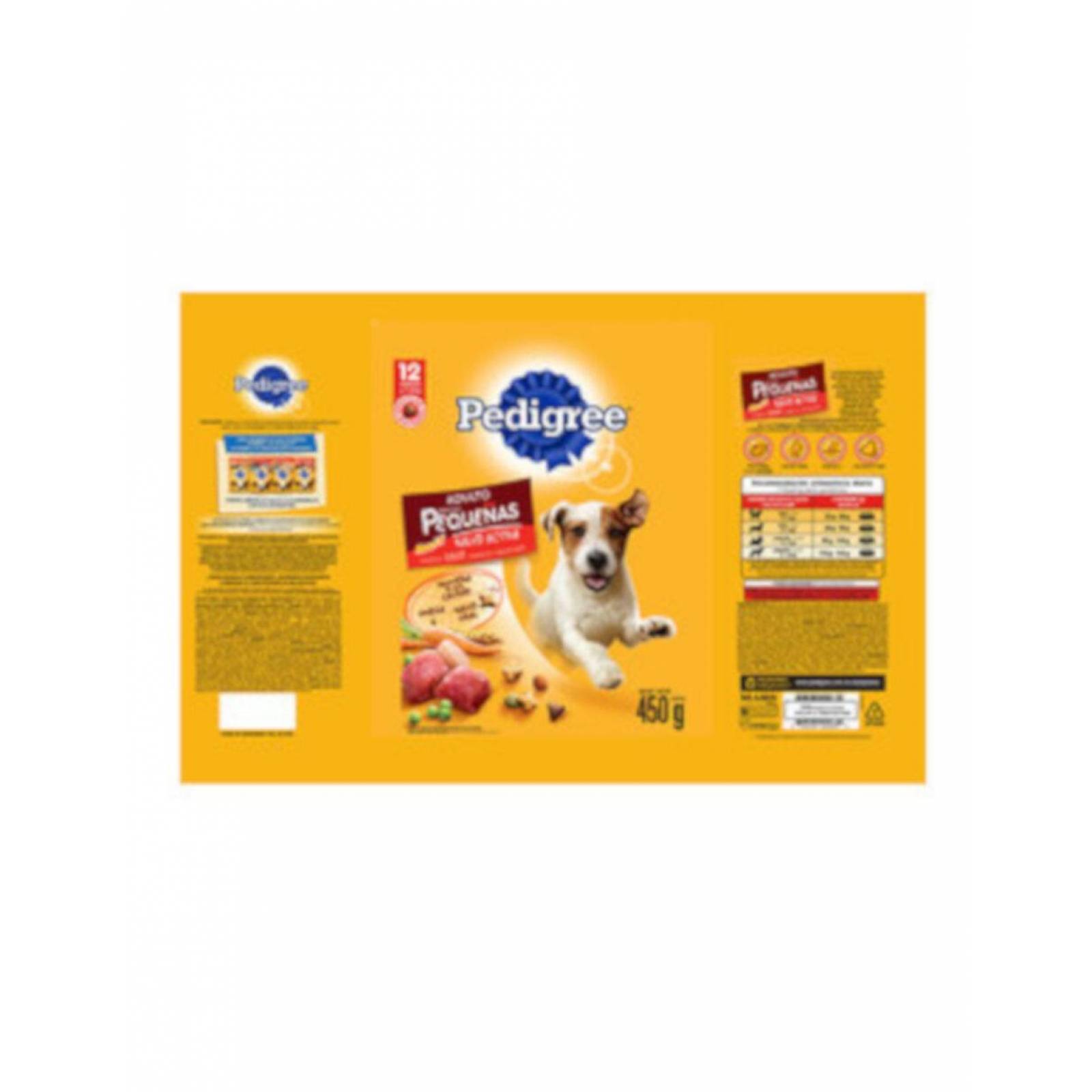 Pack de 12 Croqueta Pedigree Razas Pequeñas de 450 gr 