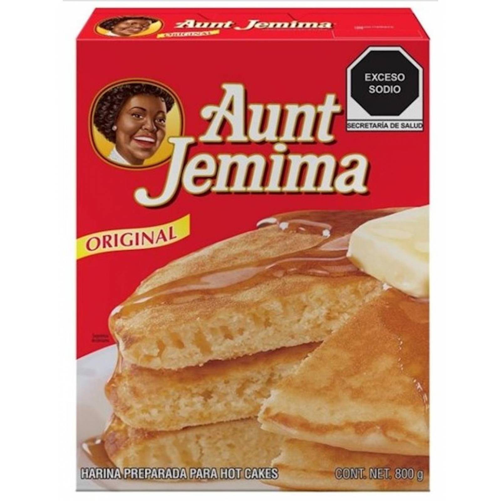 Pack de 12 Harina para hot cakes Aunt Jemima de 800g 