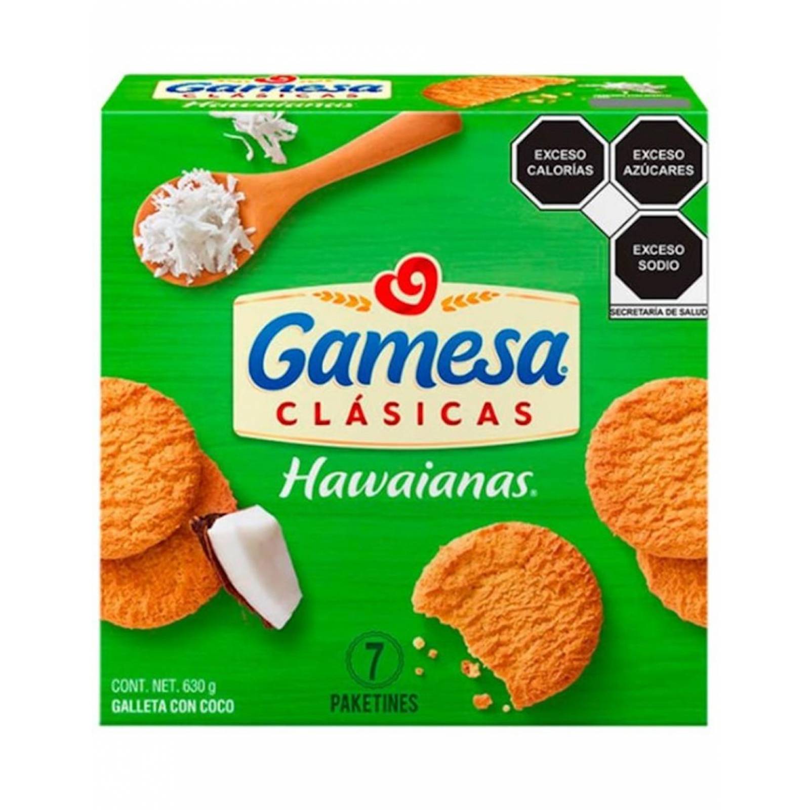 Pack de 12 Galletas Hawaianas Gamesa de 630g 