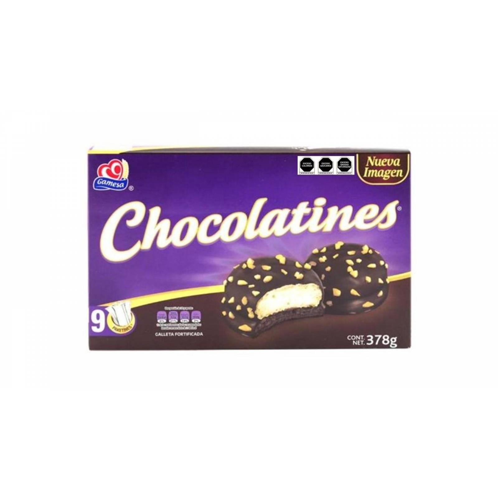 Pack de 10 Galletas Chocolatines Gamesa de 378g 