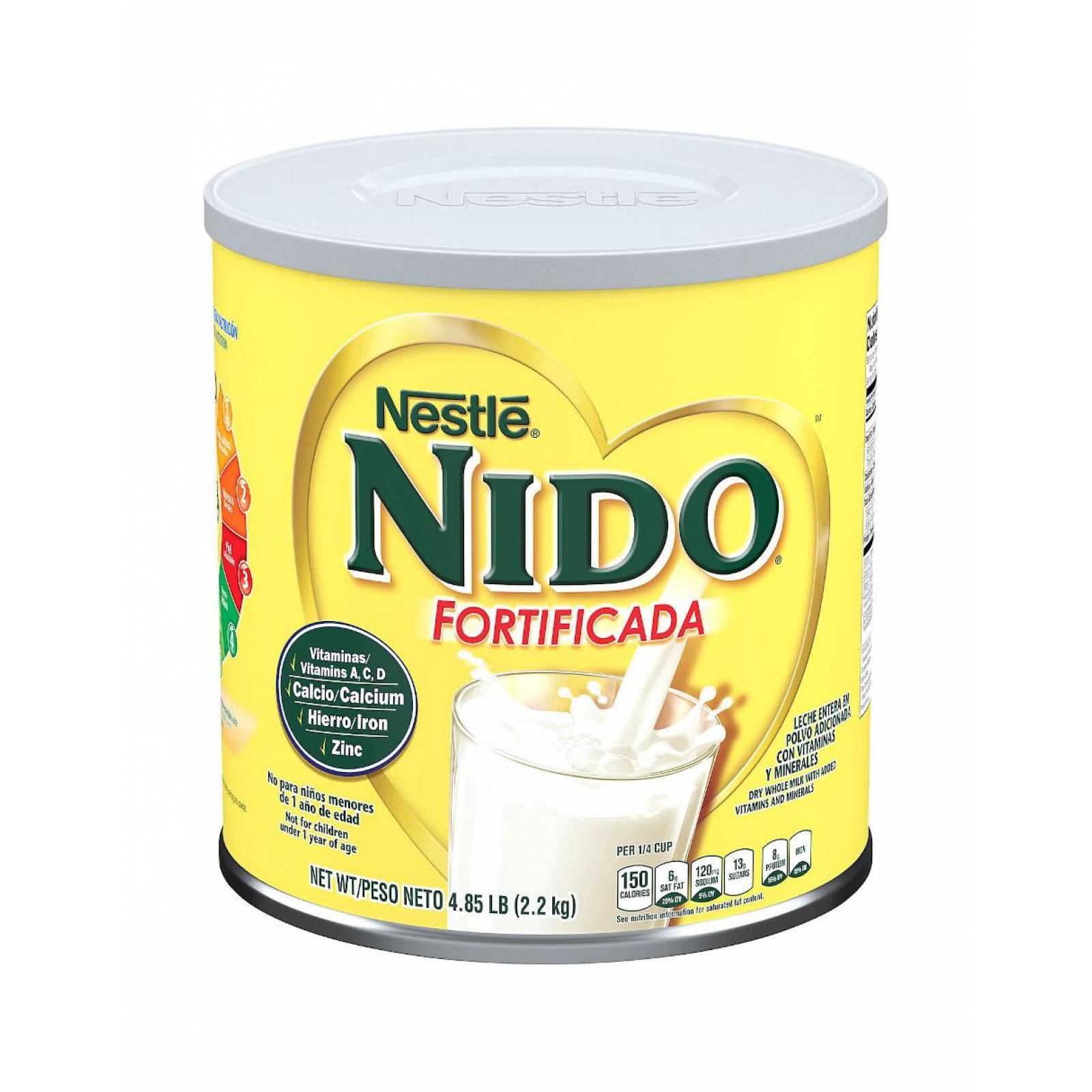 Pack de 6 Leche forti lata Nido de 2.2 kg 