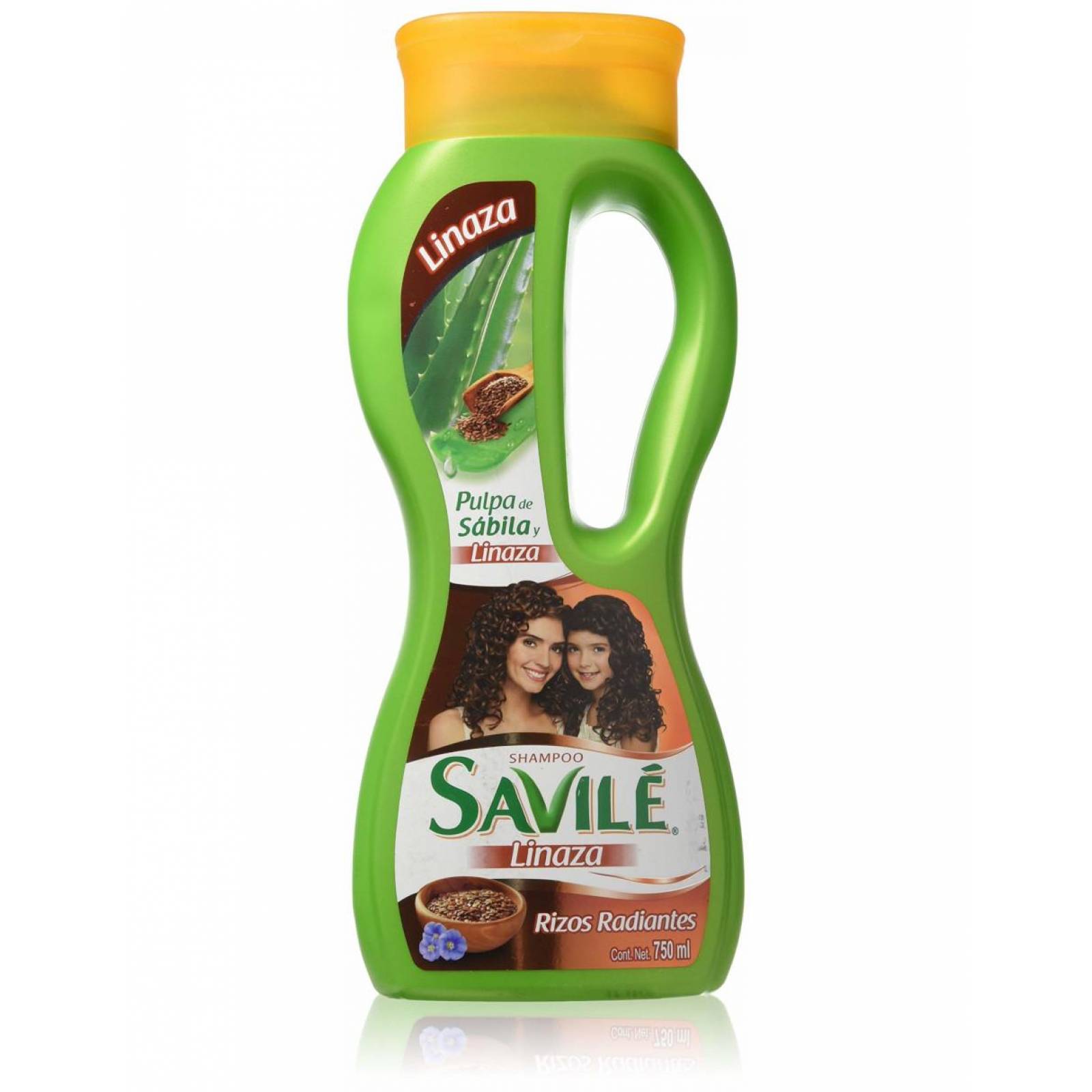 Pack de 12 shampoo linaza rizos radiantes Savilé de 750ml 