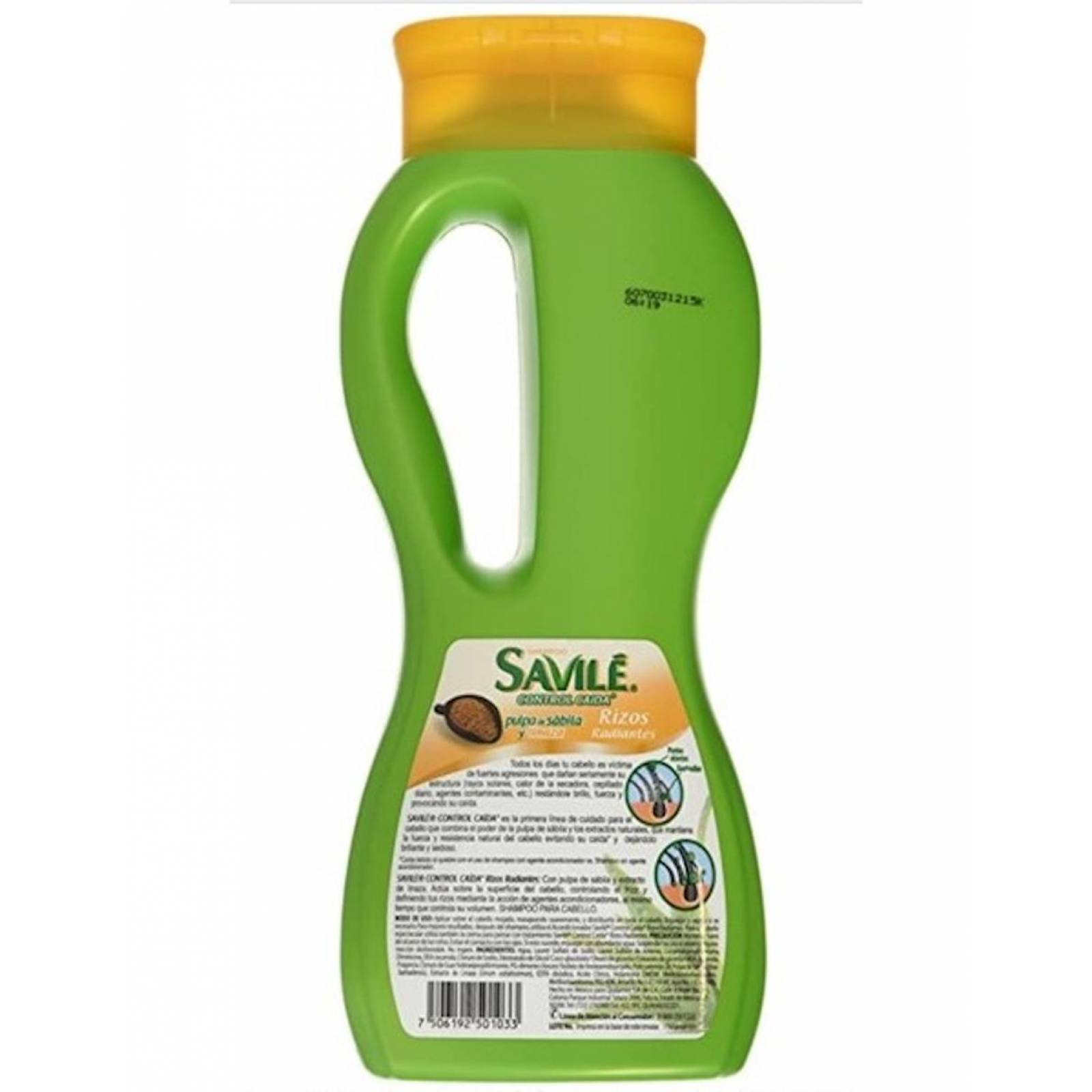 Pack de 12 shampoo linaza rizos radiantes Savilé de 750ml 