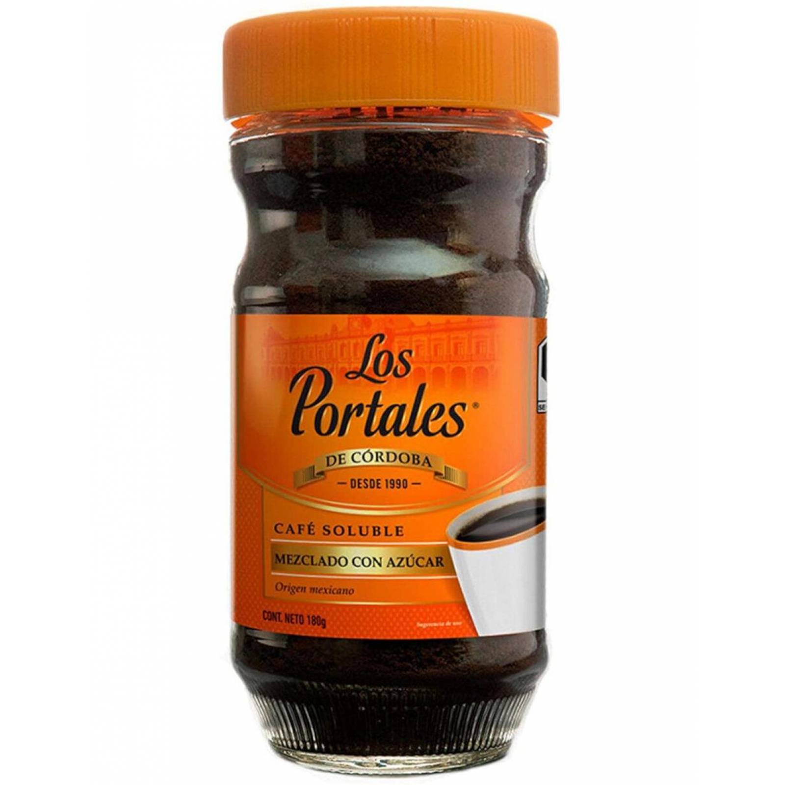 Pack de 12 Café Los Portales Mezclado con Azúcar de 80 gr 