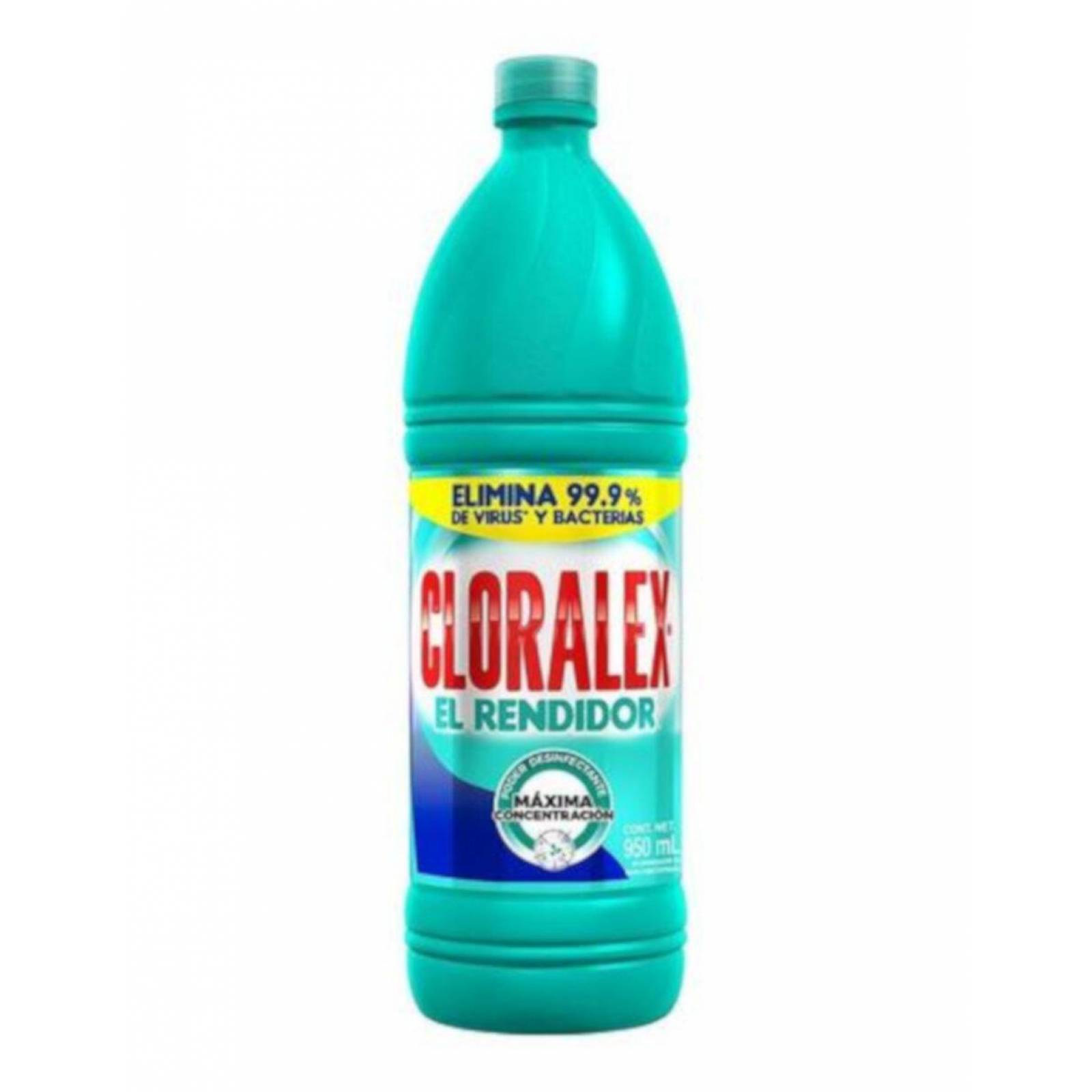 Clortex Pack de 12 Blanqueador Cloralex de 950 ML
